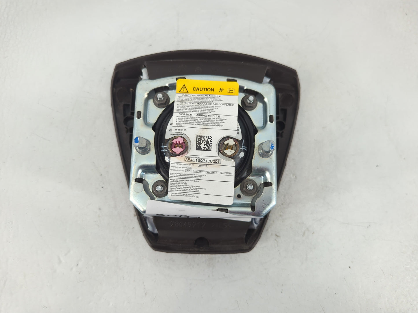 2007-2010 Cadillac Escalade Air Bag Driver Left Steering Wheel Mounted P/N:AB4516Q71 Fits Fits 2007 2008 2009 2010 OEM Used Auto Parts - Oemusedautoparts1.com