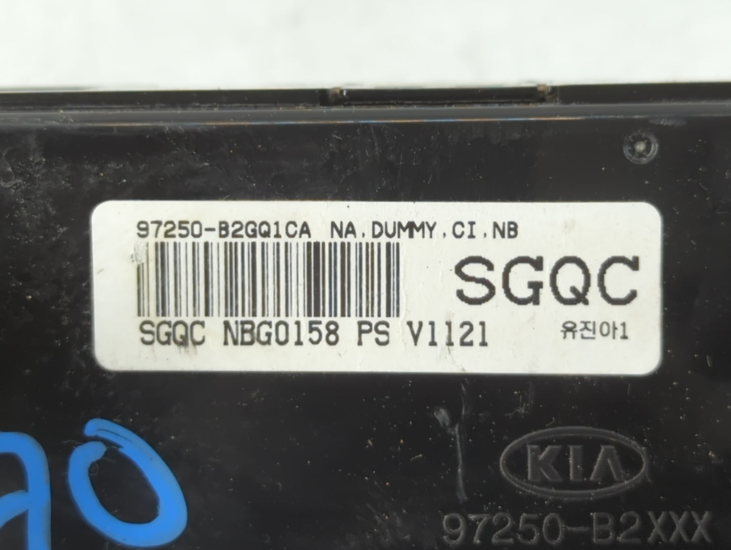 2017-2019 Kia Soul Climate Control Module Temperature AC/Heater Replacement P/N:97250-B2GQ1CA Fits Fits 2017 2018 2019 OEM Used Auto Parts - Oemusedautoparts1.com