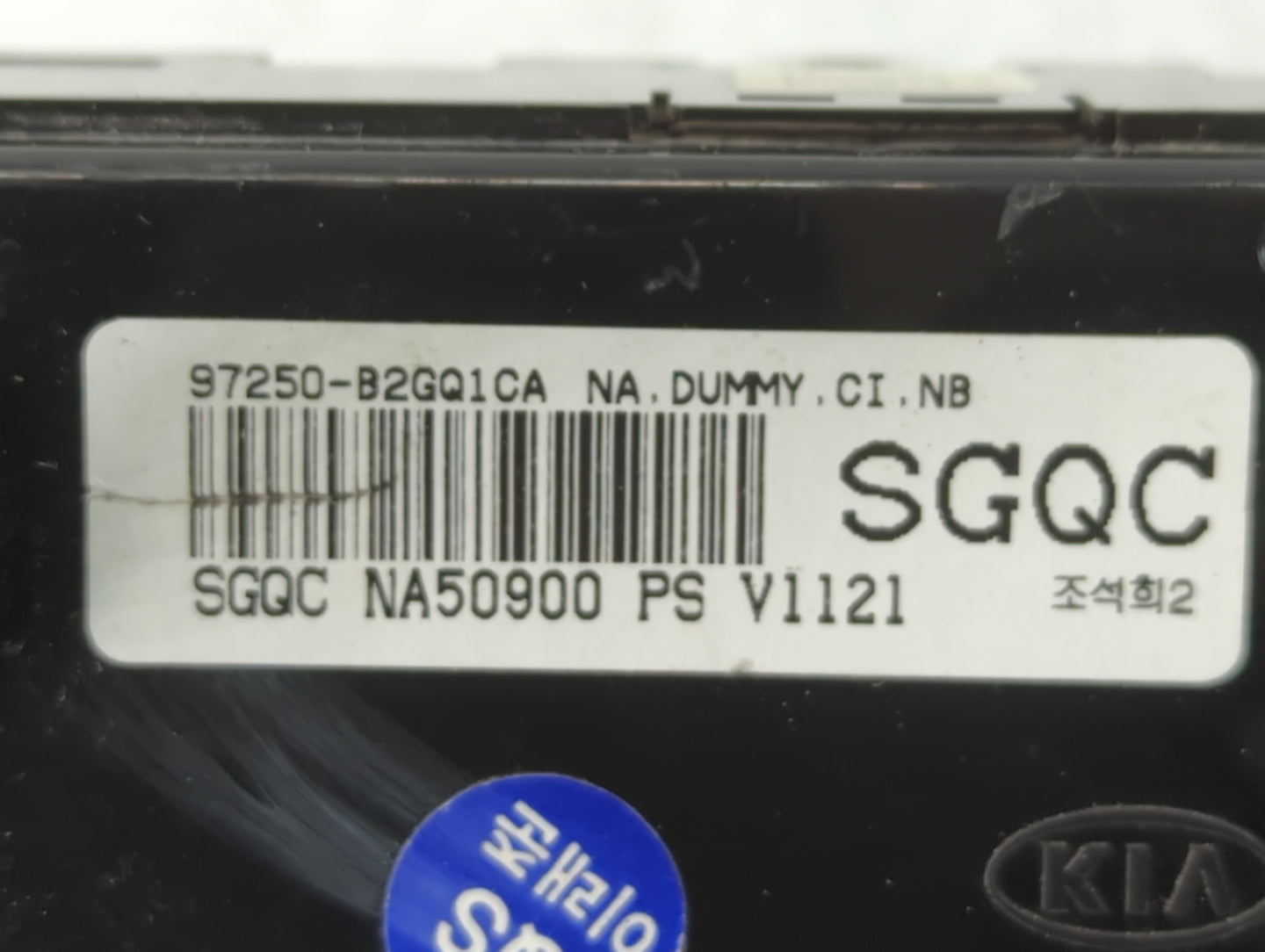 2017-2019 Kia Soul Climate Control Module Temperature AC/Heater Replacement P/N:97250-B2GQ1CA Fits Fits 2017 2018 2019 OEM Used Auto Parts - Oemusedautoparts1.com