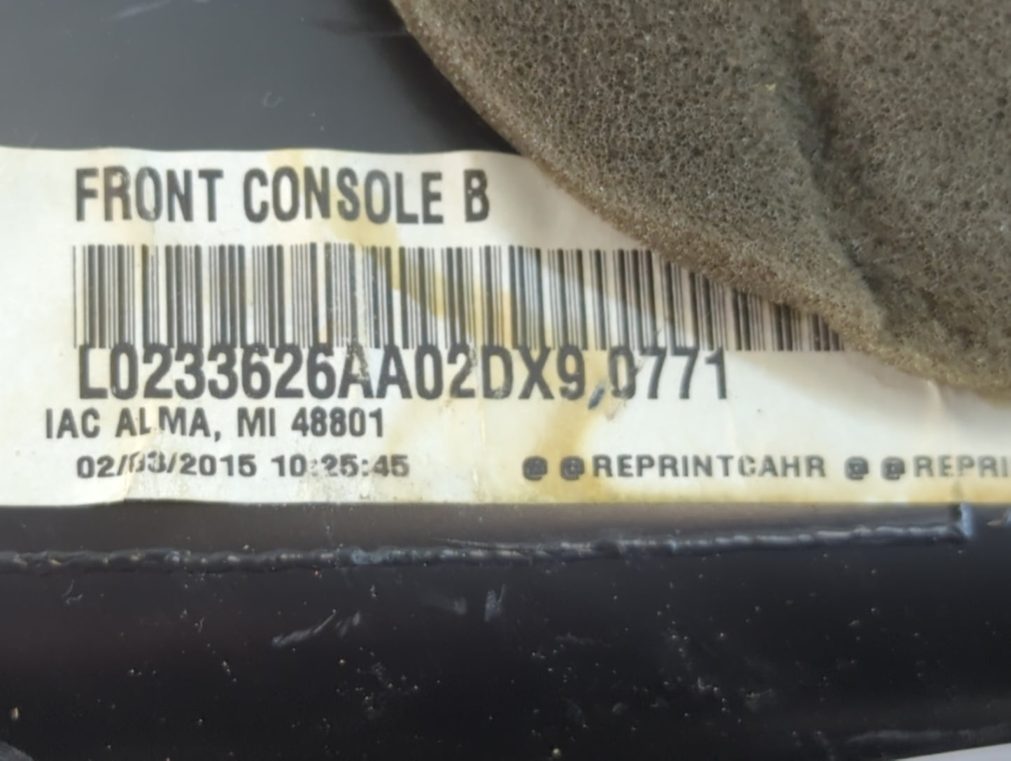 2015 Dodge Grand Caravan Overhead Roof Console - Oemusedautoparts1.com