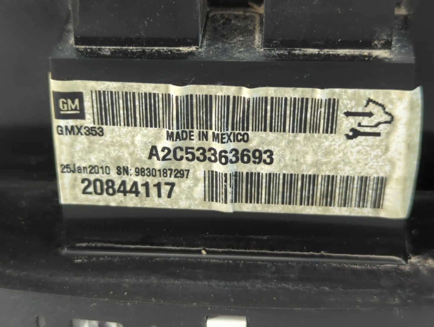 2010 Buick Lacrosse Instrument Cluster Speedometer Gauges P/N:20844117 Fits OEM Used Auto Parts - Oemusedautoparts1.com