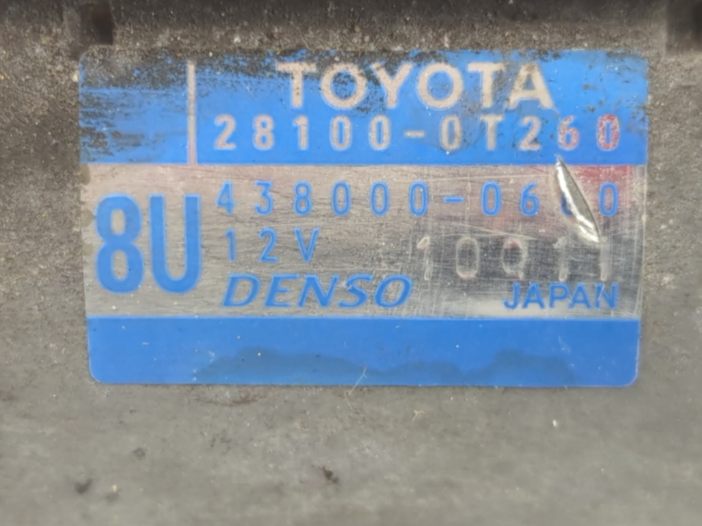 2009-2016 Toyota Corolla Car Starter Motor Solenoid OEM P/N:438000-0660 28100-0T260 Fits OEM Used Auto Parts - Oemusedautoparts1.com