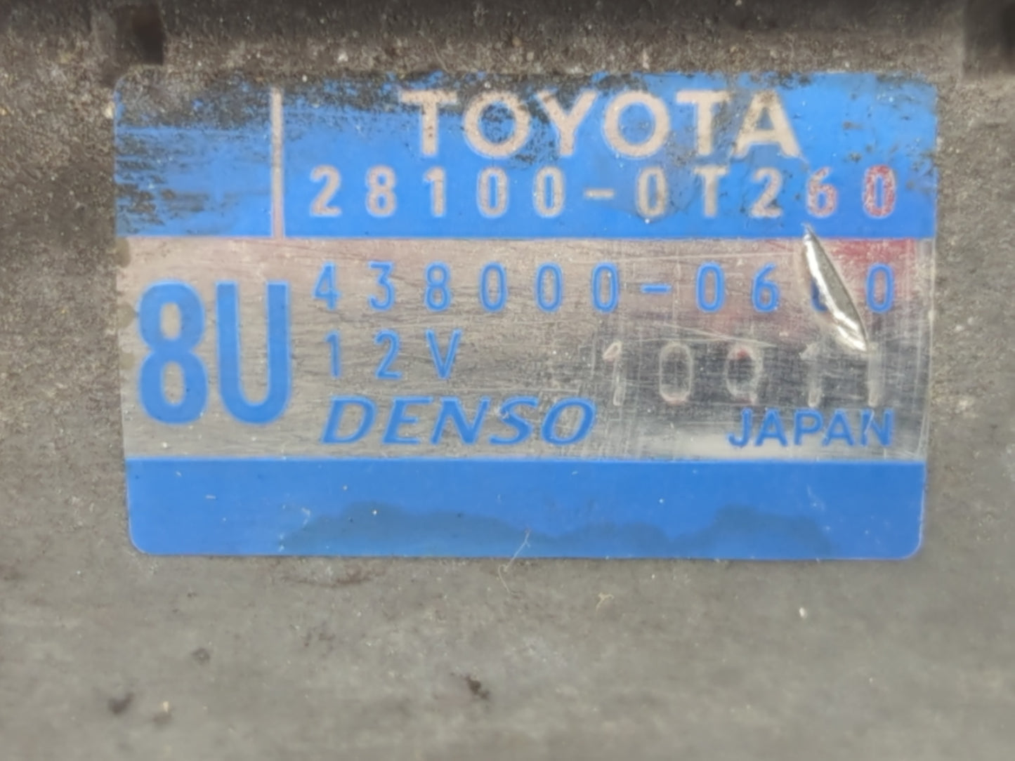 2009-2016 Toyota Corolla Car Starter Motor Solenoid OEM P/N:438000-0660 28100-0T260 Fits OEM Used Auto Parts - Oemusedautoparts1.com