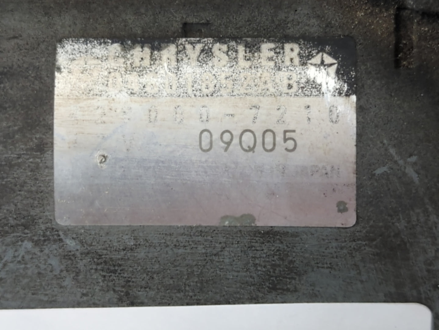 2014 Dodge Ram 1500 Car Starter Motor Solenoid OEM P/N:09Q05 Fits Fits 2013 2015 2016 OEM Used Auto Parts - Oemusedautoparts1.com