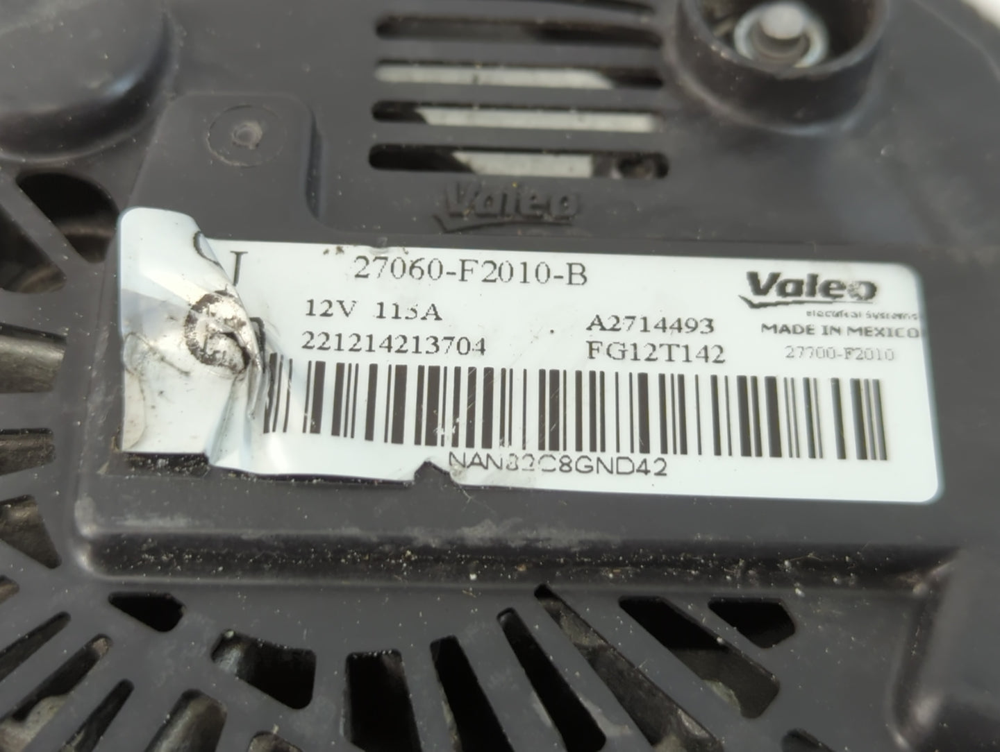 2019-2022 Toyota Rav4 Alternator Replacement Generator Charging Assembly Engine OEM P/N:27060-F2010-B Fits OEM Used Auto Parts - Oemusedautoparts1.com