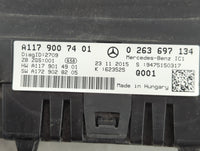 2016 Mercedes-Benz Cla250 Instrument Cluster Speedometer Gauges P/N:A117 900 74 01 Fits OEM Used Auto Parts - Oemusedautoparts1.com