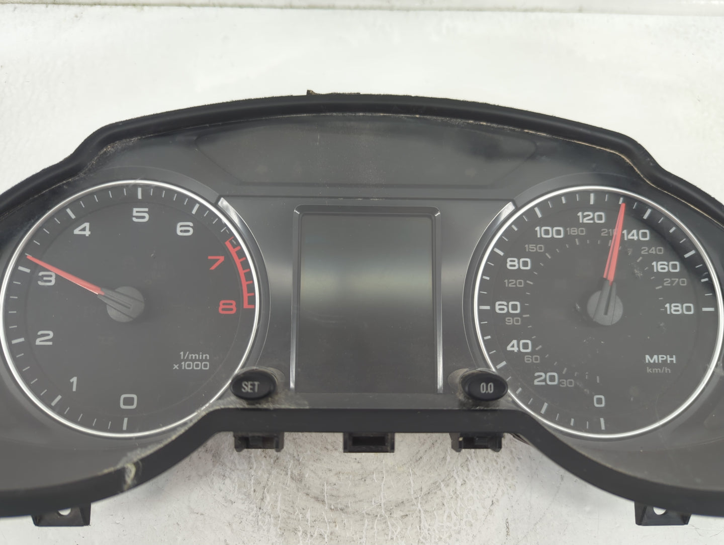 2009-2010 Audi Q5 Instrument Cluster Speedometer Gauges P/N:8R0 920 950 B Fits Fits 2009 2010 OEM Used Auto Parts - Oemusedautoparts1.com