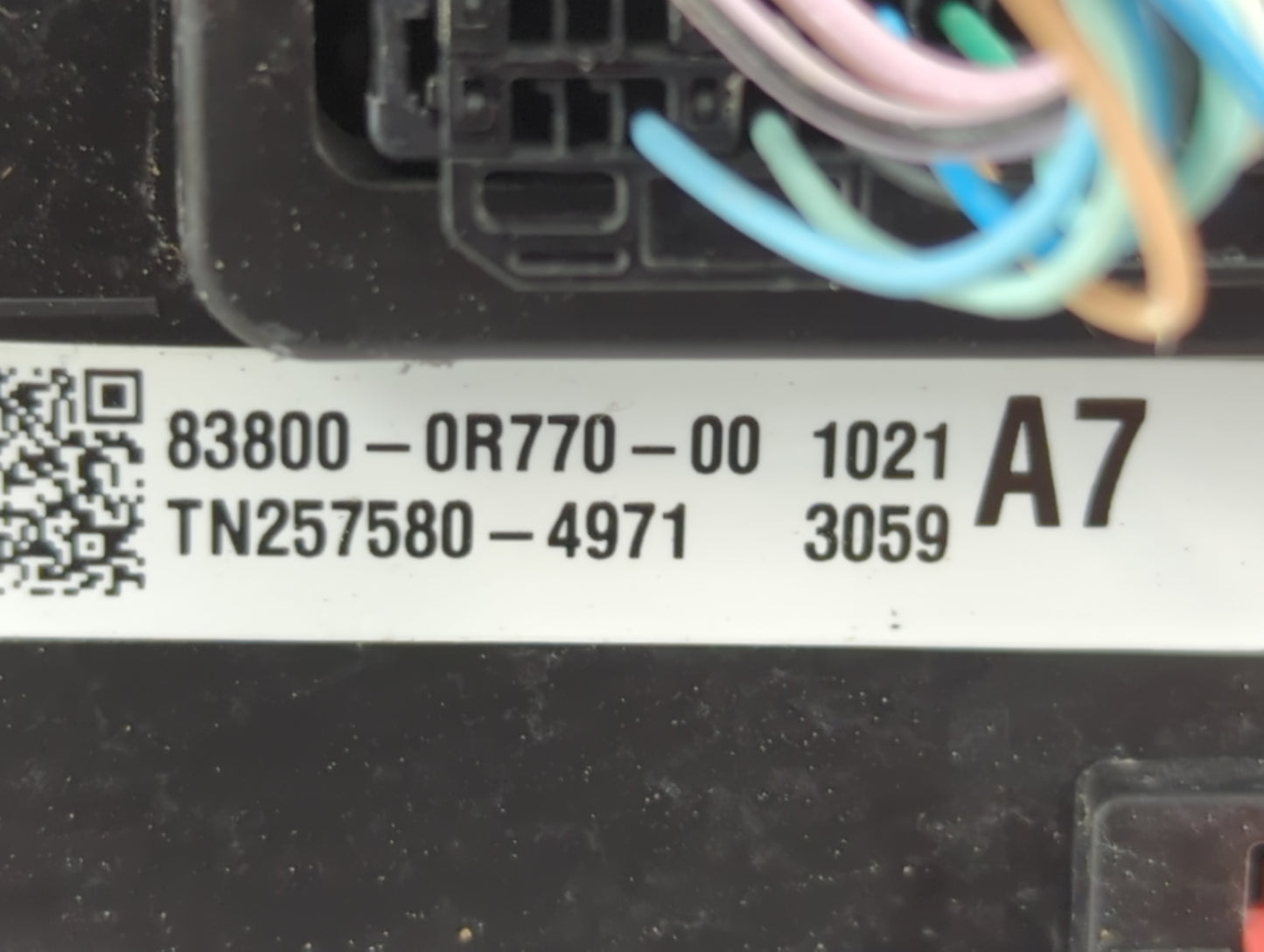 2021 Toyota Rav4 Instrument Cluster Speedometer Gauges P/N:83800-0R770-00 Fits OEM Used Auto Parts - Oemusedautoparts1.com