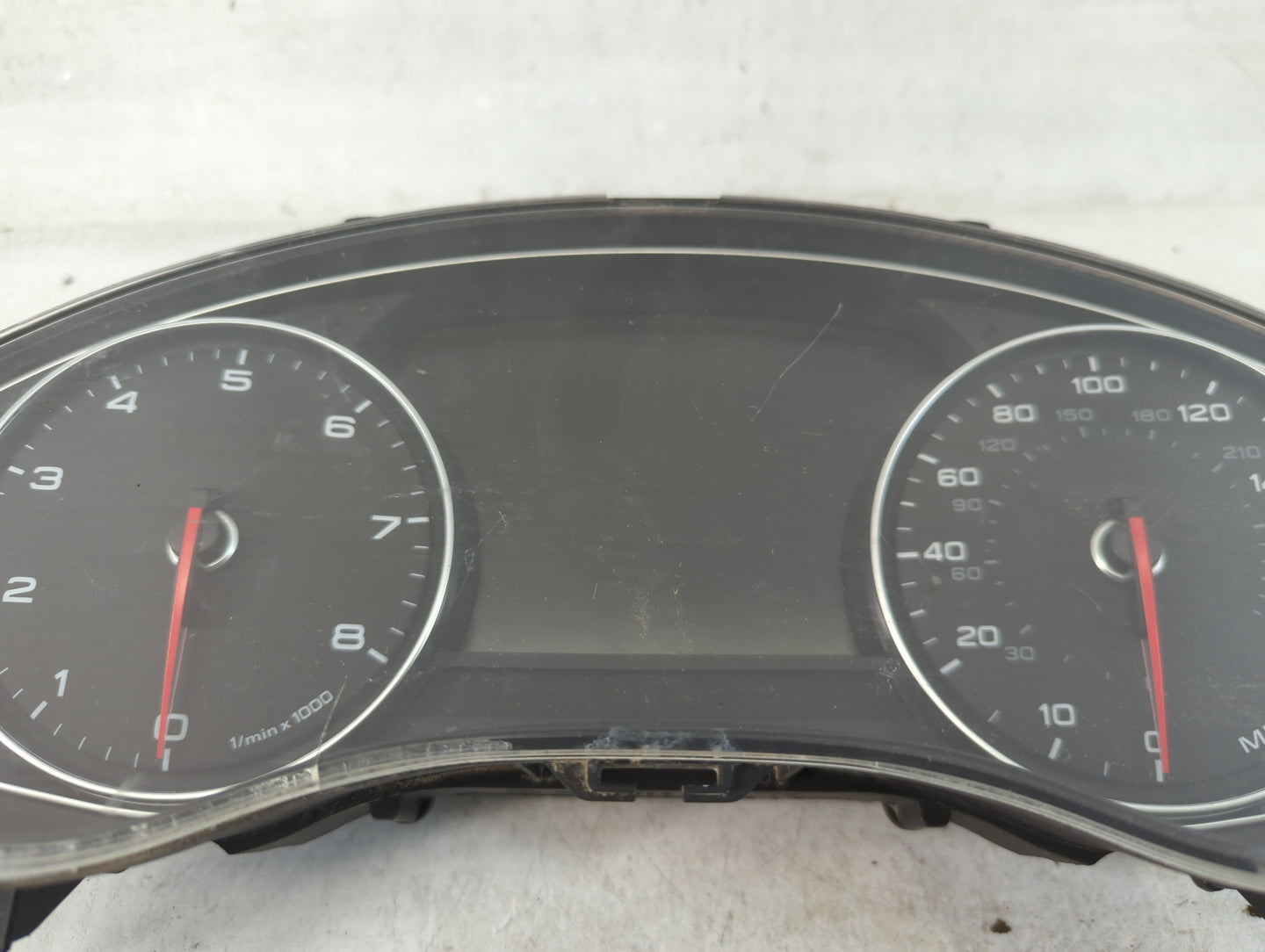 2012-2015 Audi A6 Instrument Cluster Speedometer Gauges P/N:4G8 920 984 K Fits Fits 2012 2013 2014 2015 OEM Used Auto Parts - Oemusedautoparts1.com