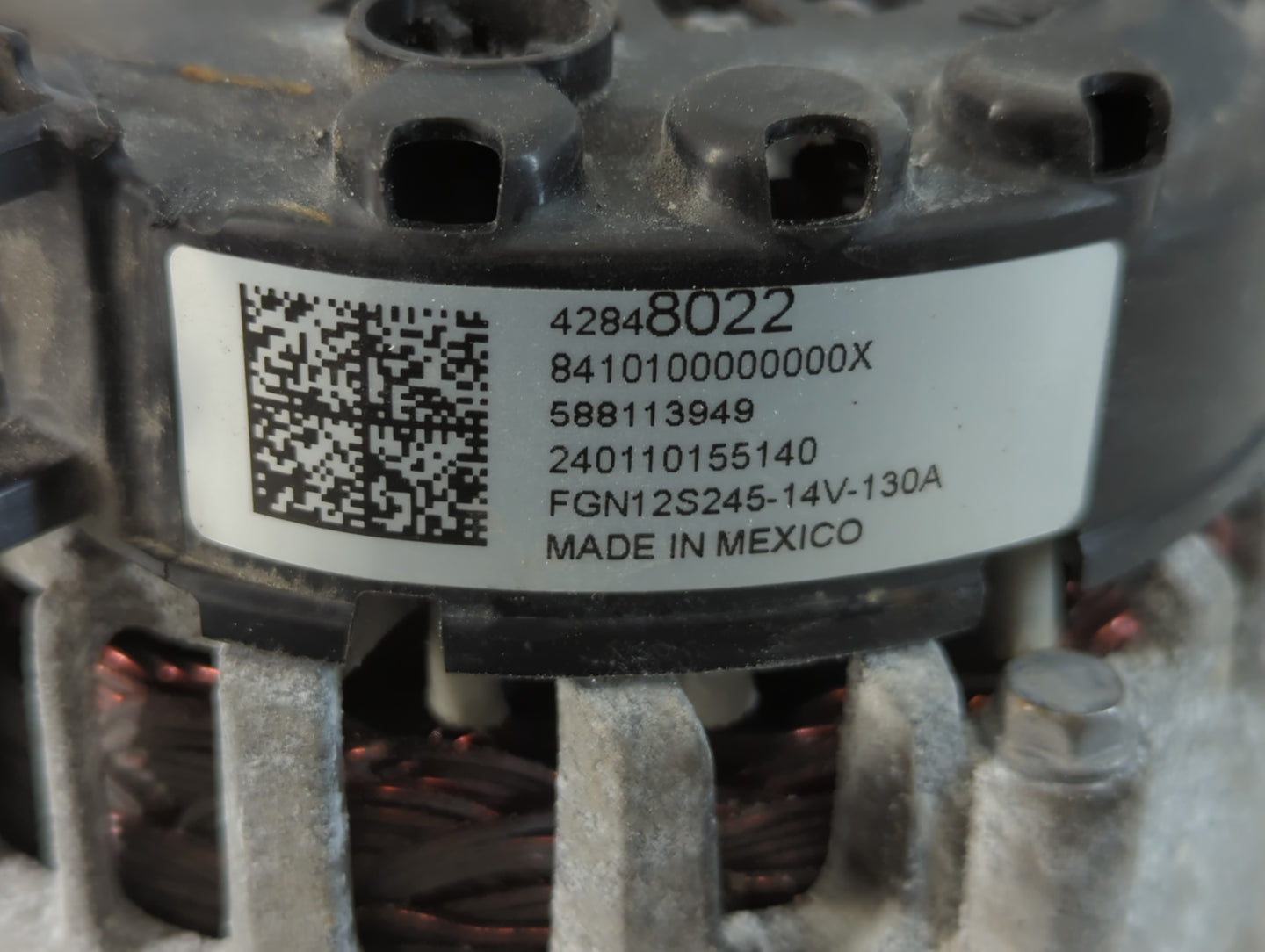 2024 Chevrolet Malibu Alternator Replacement Generator Charging Assembly Engine OEM P/N:42848022 Fits OEM Used Auto Parts - Oemusedautoparts1.com