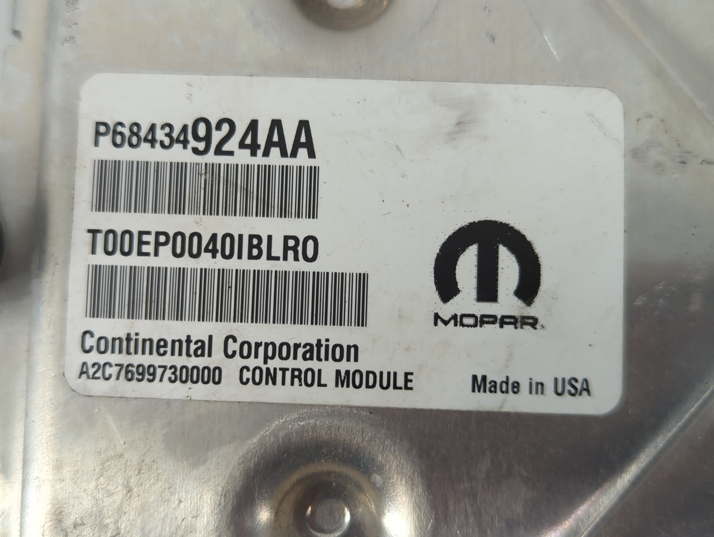 2020-2022 Dodge Challenger PCM Engine Control Computer ECU ECM PCU OEM P/N:P68427486AD P68434924AA Fits Fits 2020 2021 2022 OEM Used Auto Parts - Oemusedautoparts1.com