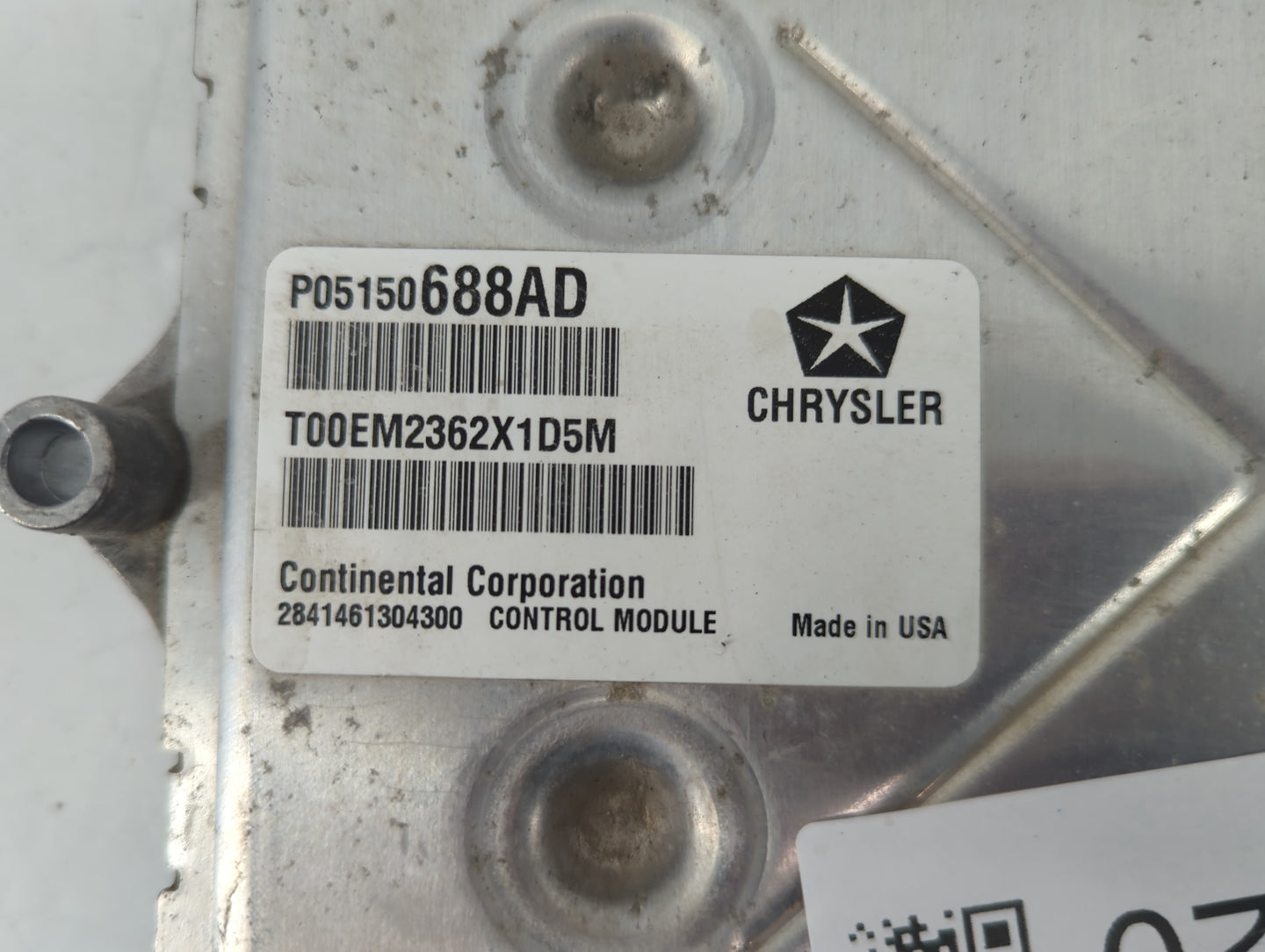 2013 Dodge Dart PCM Engine Control Computer ECU ECM PCU OEM P/N:P05150688AD Fits OEM Used Auto Parts - Oemusedautoparts1.com