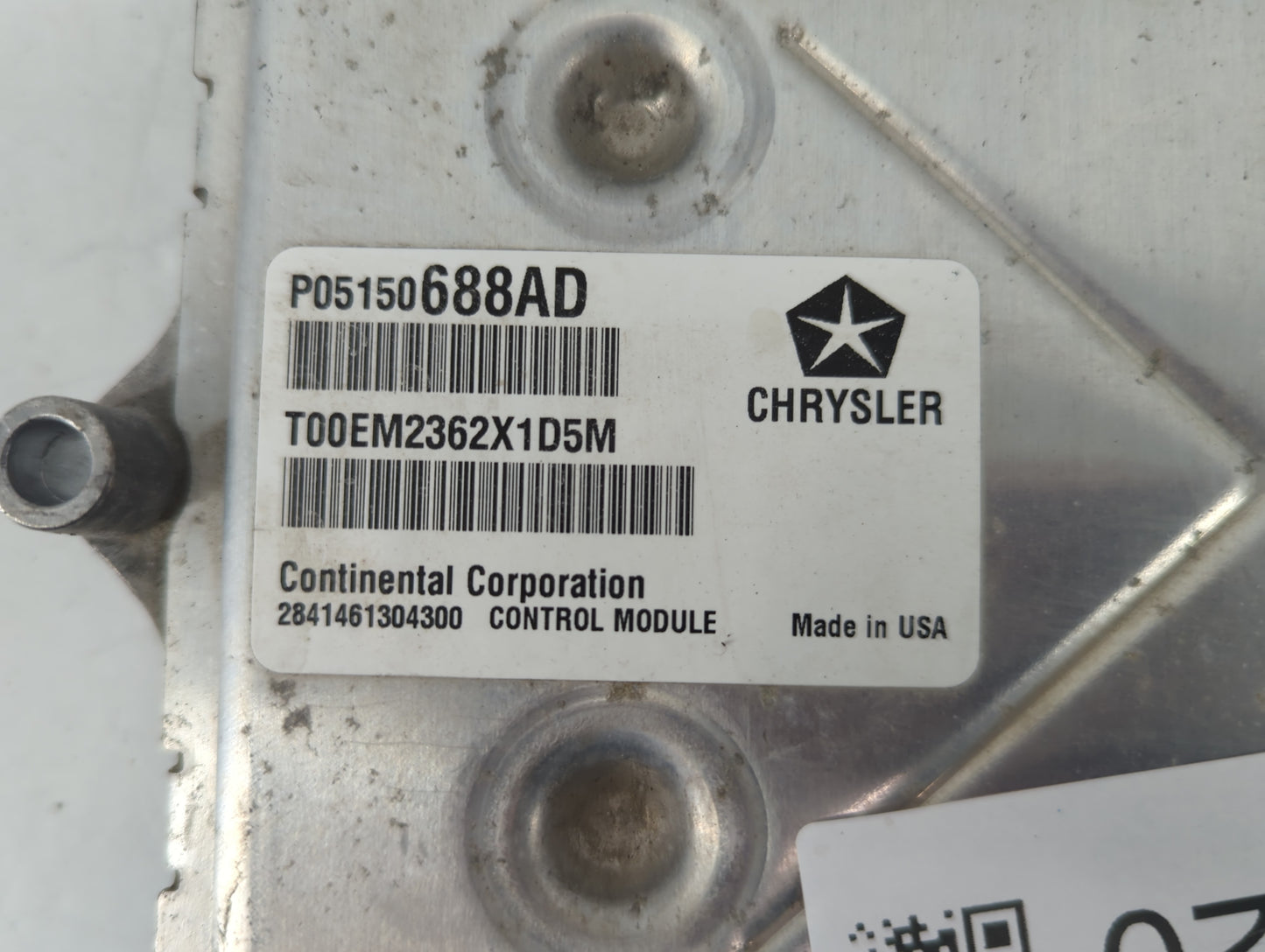 2013 Dodge Dart PCM Engine Control Computer ECU ECM PCU OEM P/N:P05150688AD Fits OEM Used Auto Parts - Oemusedautoparts1.com