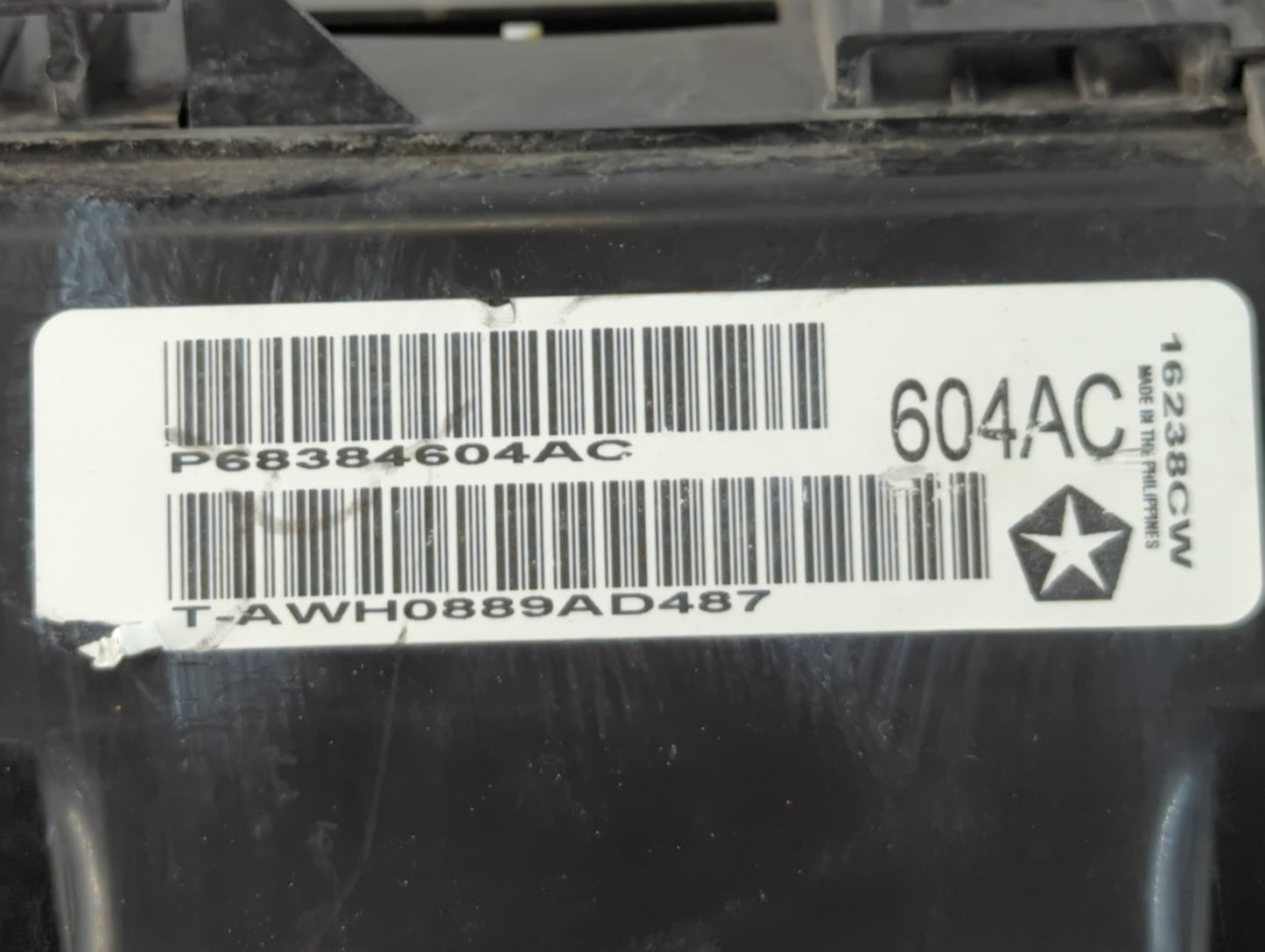 2019 Dodge Challenger Fusebox Fuse Box Panel Relay Module P/N:P68384604AC Fits OEM Used Auto Parts - Oemusedautoparts1.com