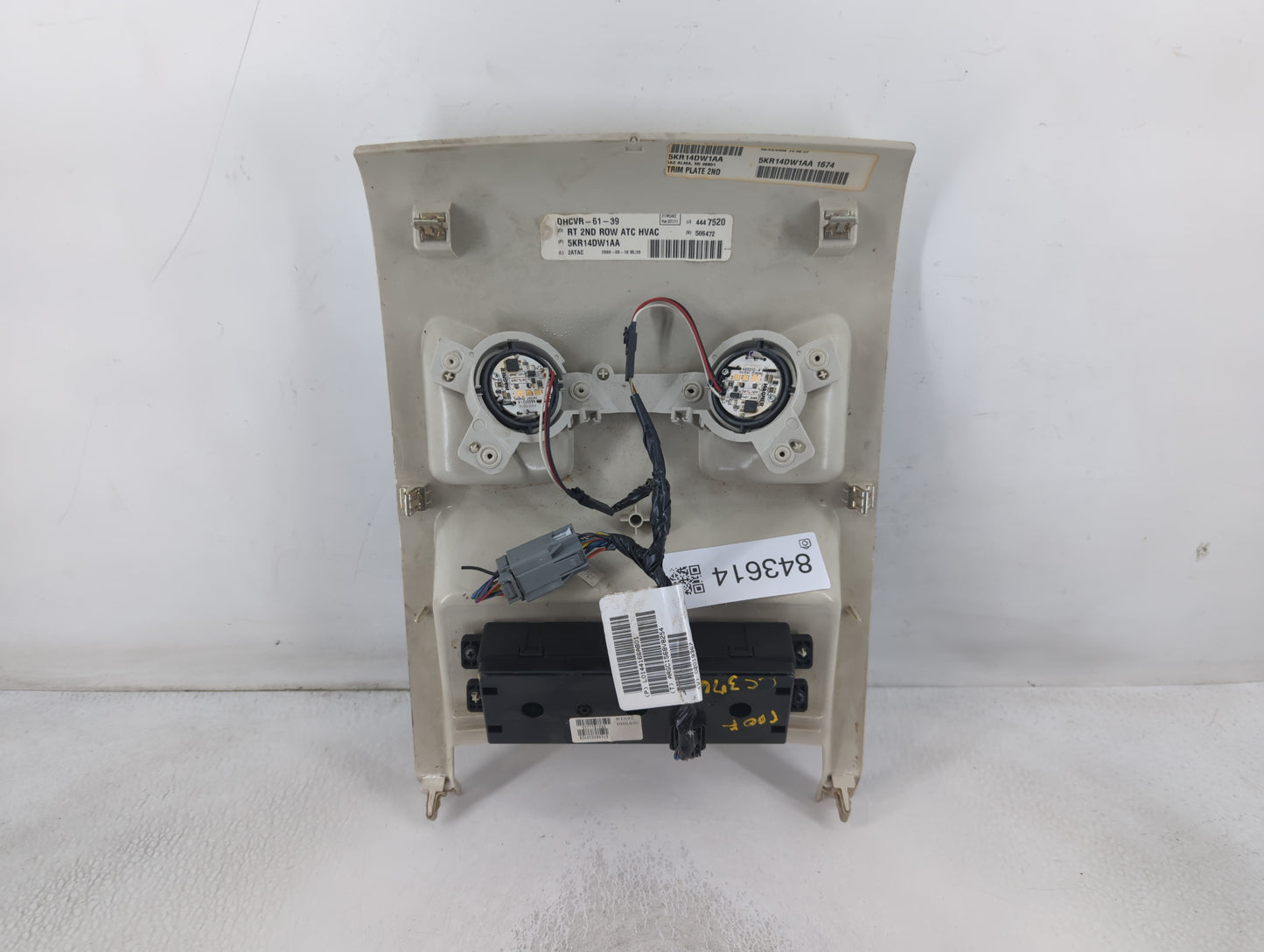 2009 Dodge Caravan Climate Control Module Temperature AC/Heater Replacement P/N:5KR14DW1AA Fits Fits 2008 2010 OEM Used Auto Parts - Oemusedautoparts1.com