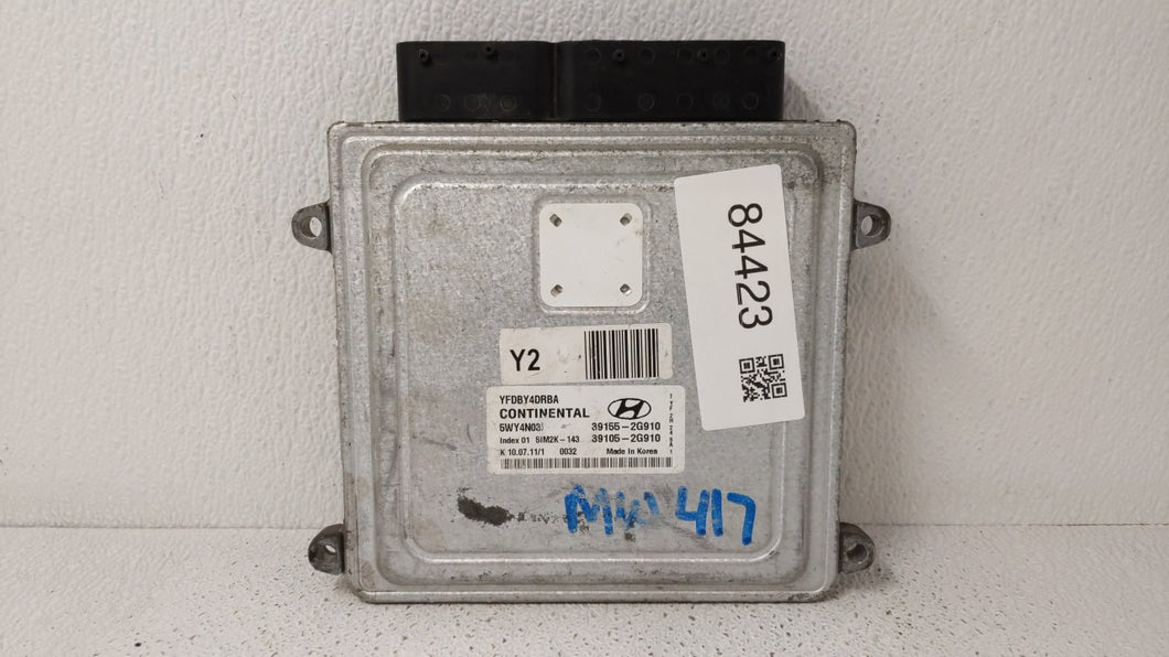 2011-2015 Hyundai Sonata PCM Engine Control Computer ECU ECM PCU OEM P/N:39155-2G911 39155-2G915 Fits OEM Used Auto Parts - Oemusedautoparts1.com 