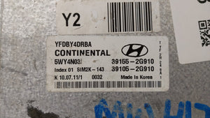 2011-2015 Hyundai Sonata PCM Engine Control Computer ECU ECM PCU OEM P/N:39155-2G911 39155-2G915 Fits OEM Used Auto Parts - Oemusedautoparts1.com 