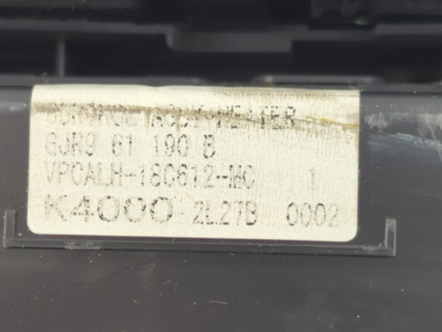 2014-2015 Mazda 6 Climate Control Module Temperature AC/Heater Replacement P/N:K4000 2L27B Fits Fits 2014 2015 OEM Used Auto Parts - Oemusedautoparts1.com