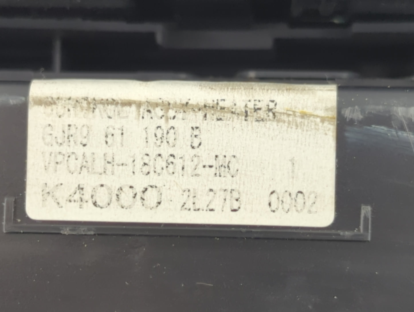2014-2015 Mazda 6 Climate Control Module Temperature AC/Heater Replacement P/N:K4000 2L27B Fits Fits 2014 2015 OEM Used Auto Parts - Oemusedautoparts1.com