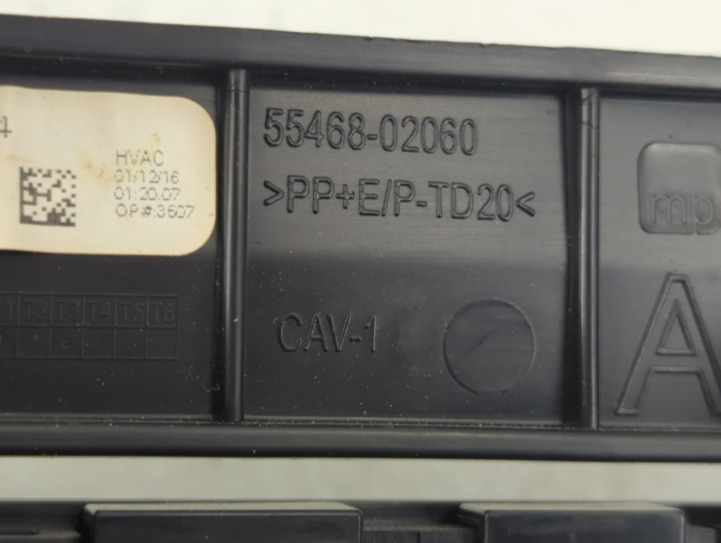 2017-2019 Toyota Corolla Climate Control Module Temperature AC/Heater Replacement P/N:55468-02060 Fits Fits 2017 2018 2019 OEM Used Auto Parts - Oemusedautoparts1.com