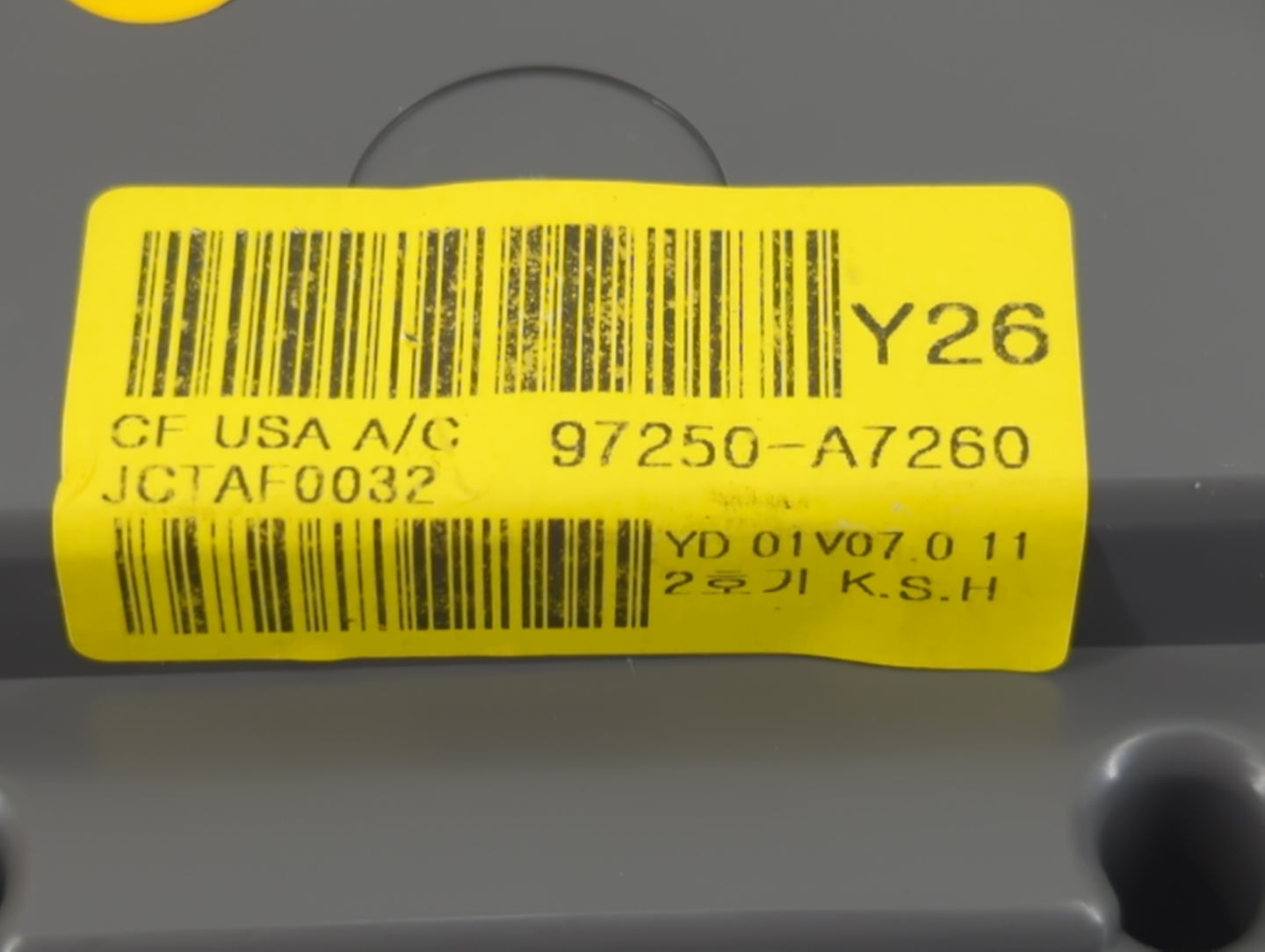 2014-2016 Kia Forte Climate Control Module Temperature AC/Heater Replacement P/N:97250-A7260 Fits Fits 2014 2015 2016 OEM Used Auto Parts - Oemusedautoparts1.com