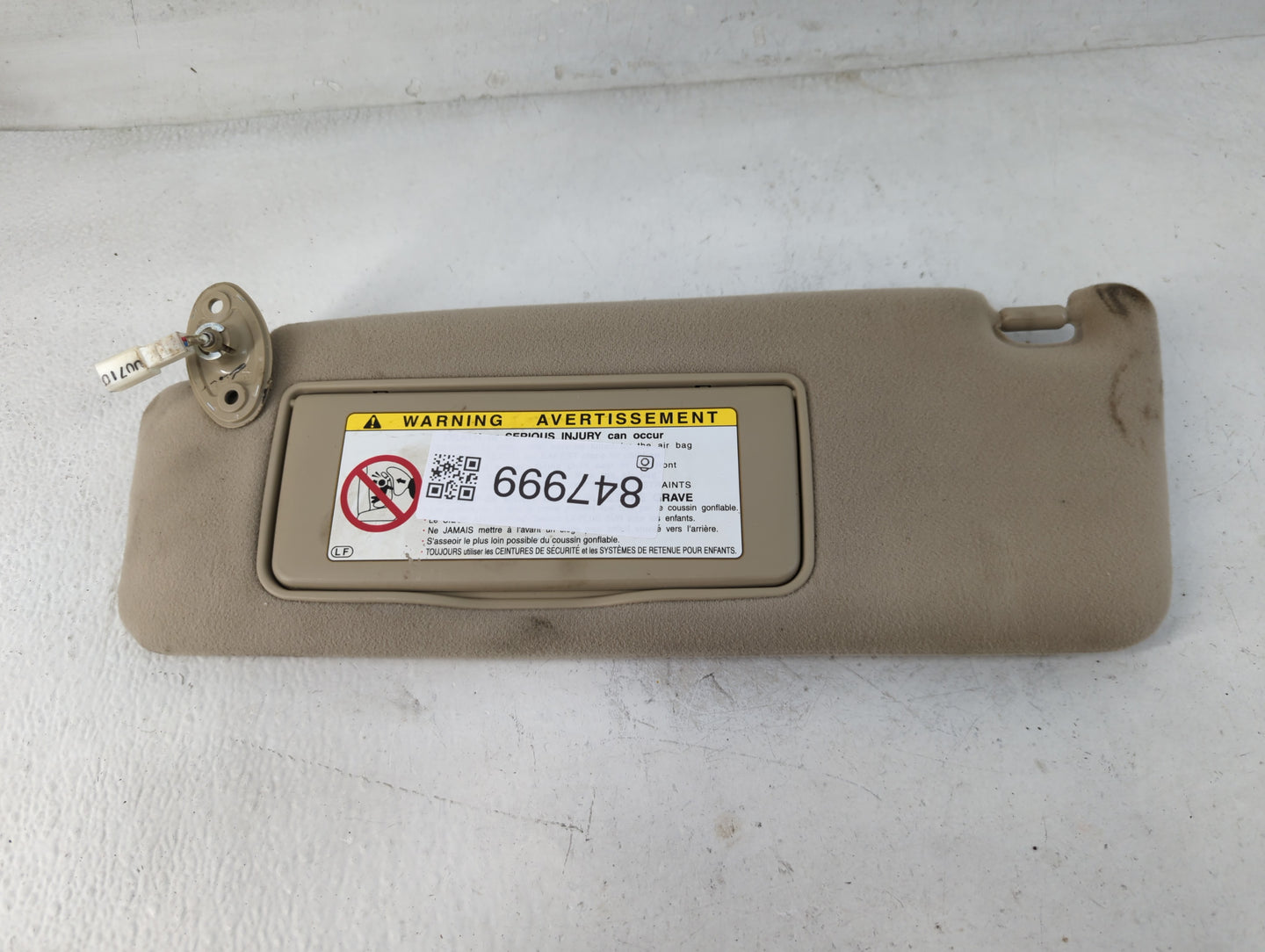 2001-2005 Lexus Gs430 Sun Visor Shade Replacement Driver Left Mirror Fits Fits 2001 2002 2003 2004 2005 2006 OEM Used Auto Parts - Oemusedautoparts1.com