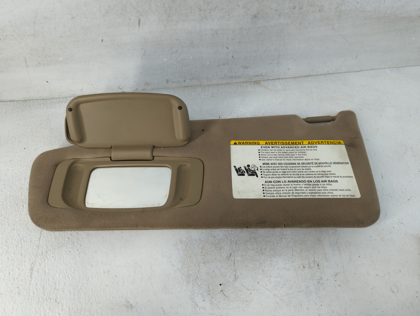 2007-2013 Toyota Tundra Sun Visor Shade Replacement Driver Left Mirror Fits OEM Used Auto Parts - Oemusedautoparts1.com