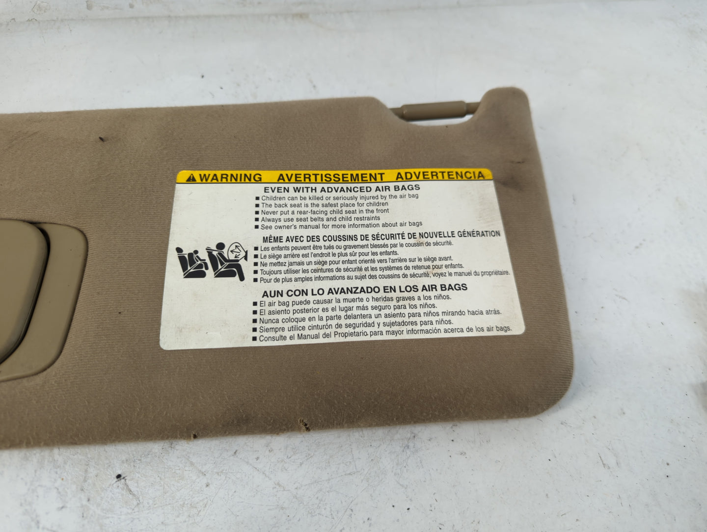 2007-2013 Toyota Tundra Sun Visor Shade Replacement Driver Left Mirror Fits OEM Used Auto Parts - Oemusedautoparts1.com