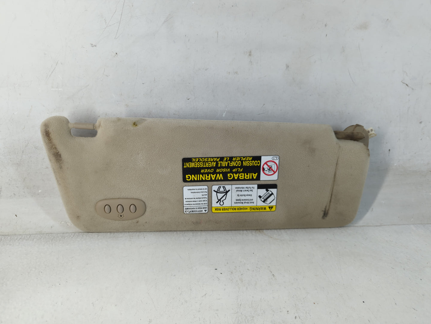 2001-2002 Lexus Rx300 Sun Visor Shade Replacement Driver Left Mirror Fits Fits 2001 2002 OEM Used Auto Parts - Oemusedautoparts1.com