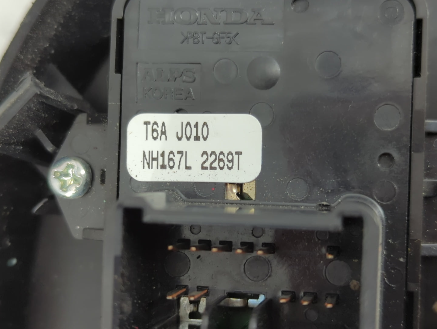 2020 Honda Civic Master Power Window Switch Replacement Driver Side Left P/N:NH167L 2269T T6A J010 Fits OEM Used Auto Parts - Oemusedautoparts1.com