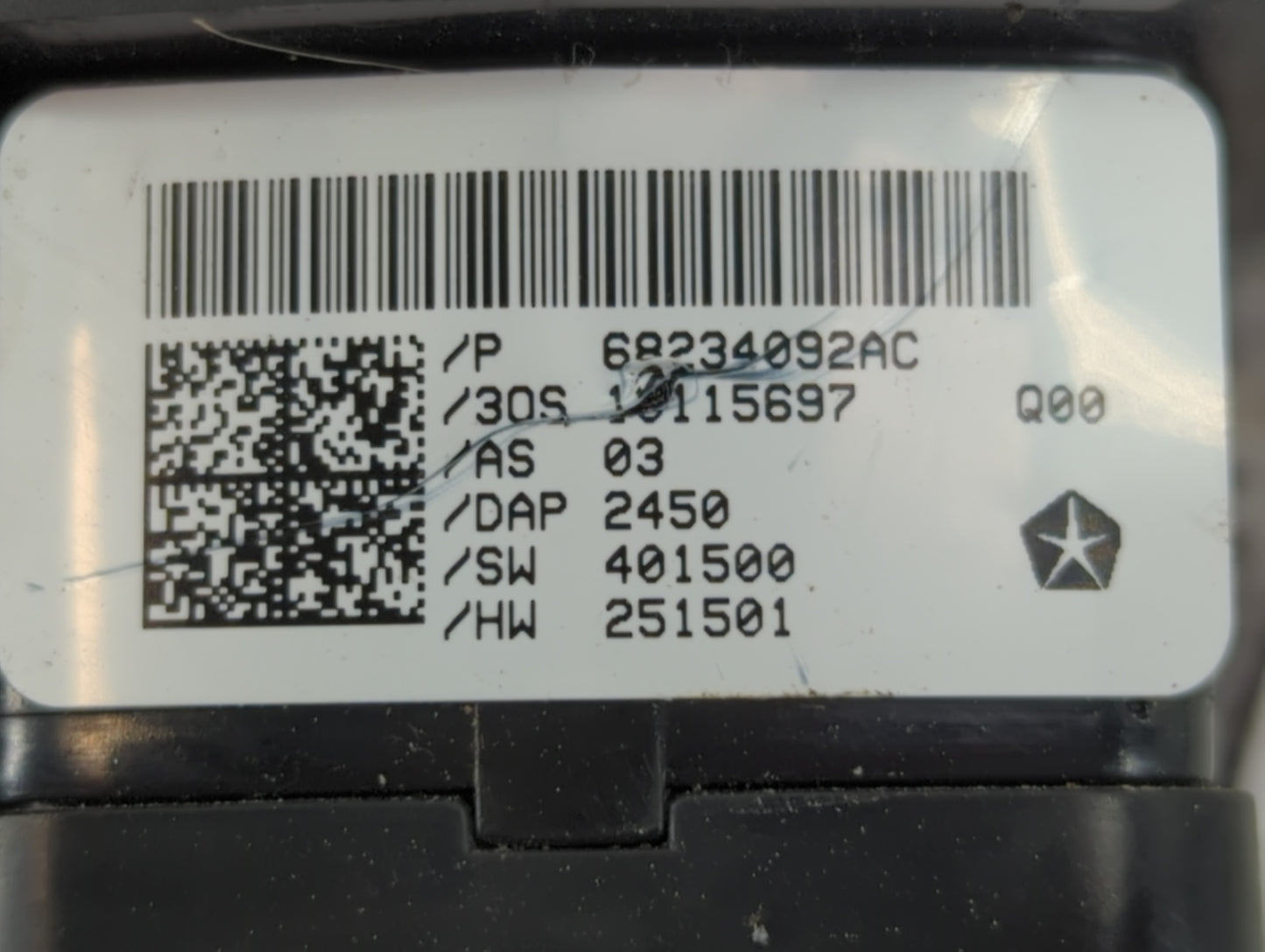 2020-2022 Chrysler Voyager Master Power Window Switch Replacement Driver Side Left P/N:68234092AC Fits OEM Used Auto Parts - Oemusedautoparts1.com