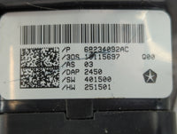 2020-2022 Chrysler Voyager Master Power Window Switch Replacement Driver Side Left P/N:68234092AC Fits OEM Used Auto Parts - Oemusedautoparts1.com