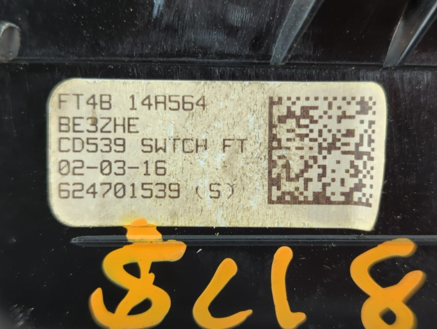 2015-2020 Ford Edge Master Power Window Switch Replacement Driver Side Left P/N:624701539 FT4B 14A564 Fits OEM Used Auto Parts - Oemusedautoparts1.com