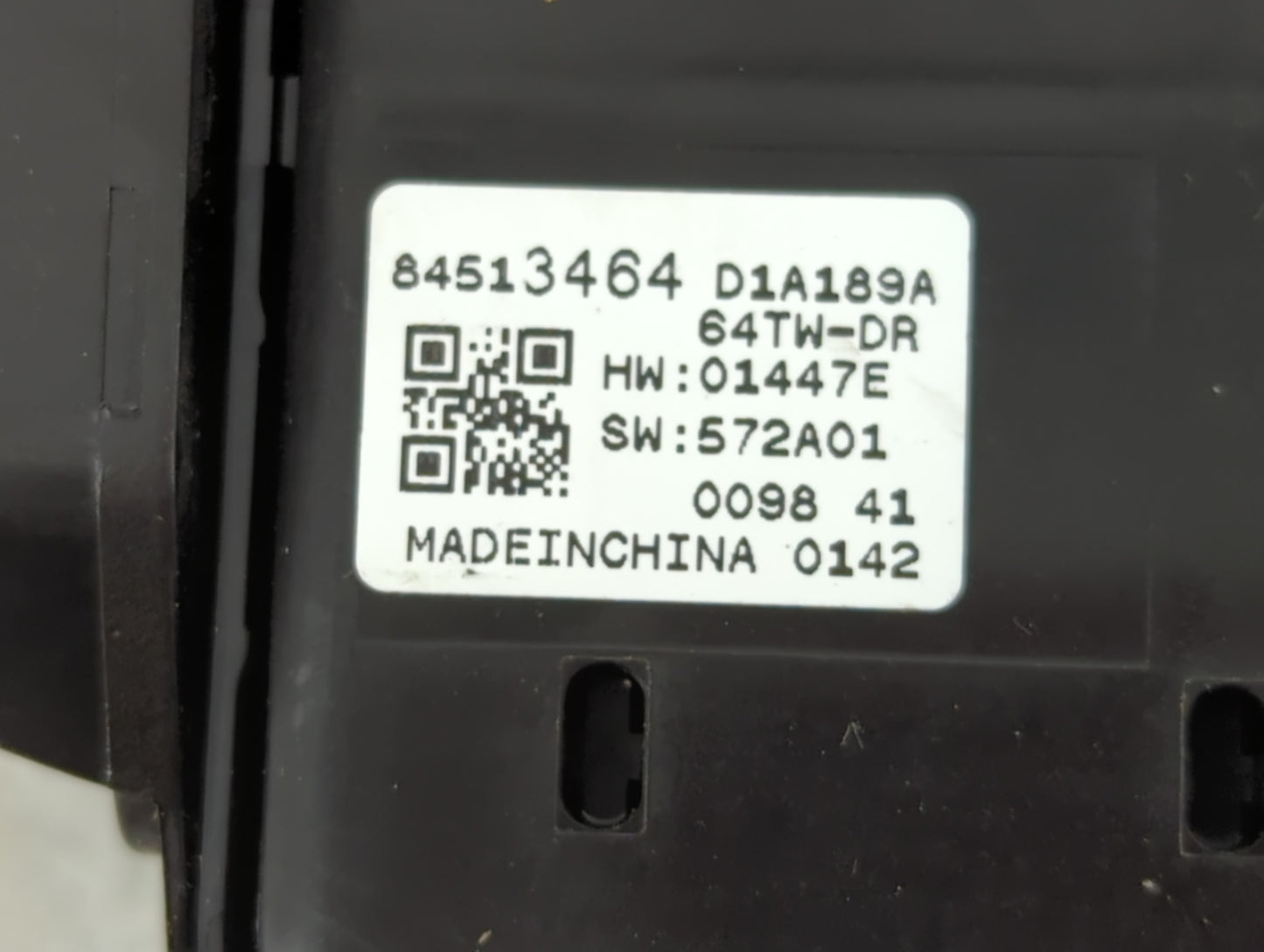 2020 Buick Encore Master Power Window Switch Replacement Driver Side Left P/N:84513464 Fits Fits 2017 2018 2019 OEM Used Auto Parts - Oemusedautoparts1.com