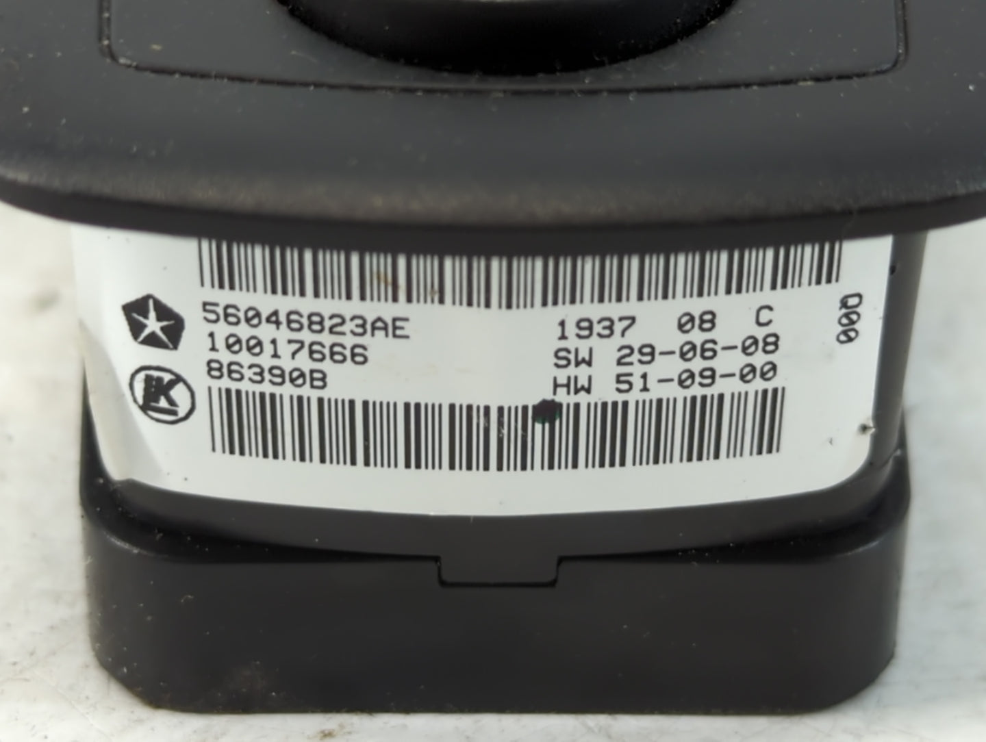 2017 Dodge Ram 1500 Master Power Window Switch Replacement Driver Side Left P/N:56046823AE Fits Fits 2016 2018 2019 2020 2021 2022 OEM Used Auto Parts - Oemusedautoparts1.com