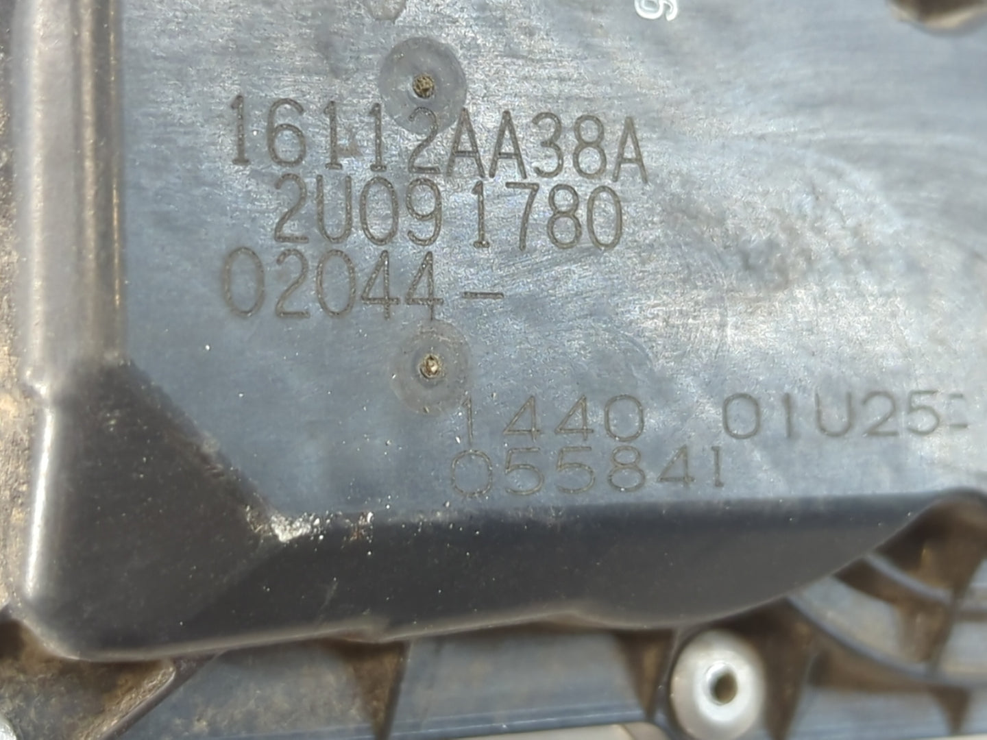 2013-2019 Subaru Legacy Throttle Body P/N:1440 01U25 16112AA38A Fits Fits 2013 2014 2015 2016 2017 2018 2019 OEM Used Auto Parts - Oemusedautoparts1.com