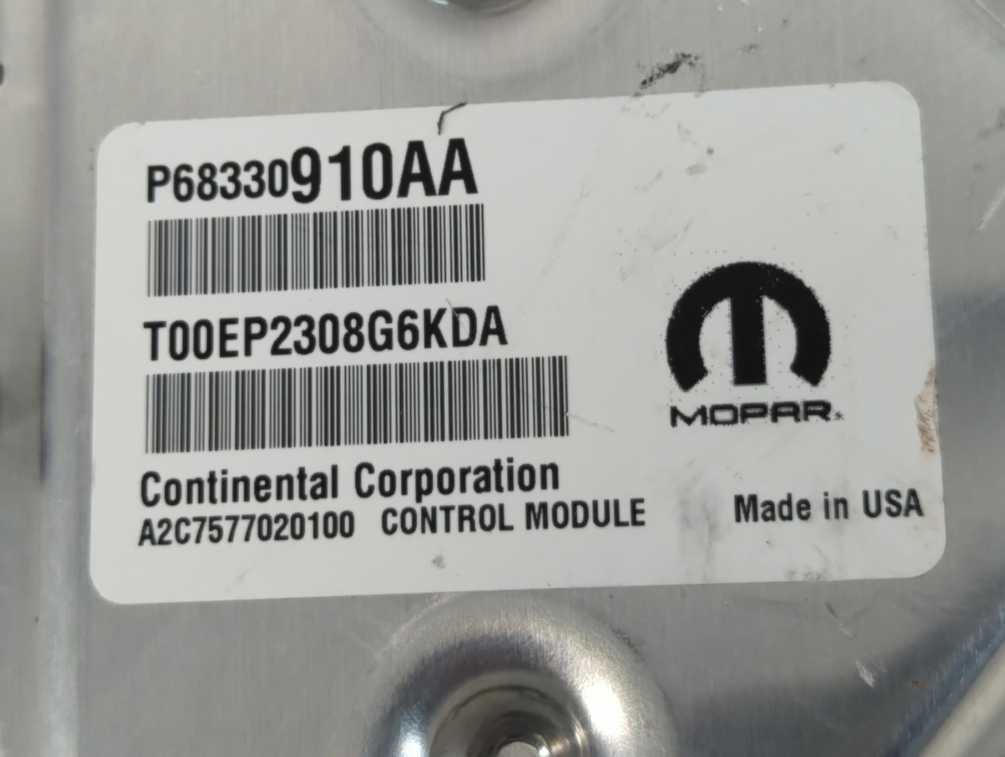 2018-2019 Chrysler Pacifica PCM Engine Control Computer ECU ECM PCU OEM P/N:P68330910AA Fits Fits 2018 2019 2020 OEM Used Auto Parts - Oemusedautoparts1.com