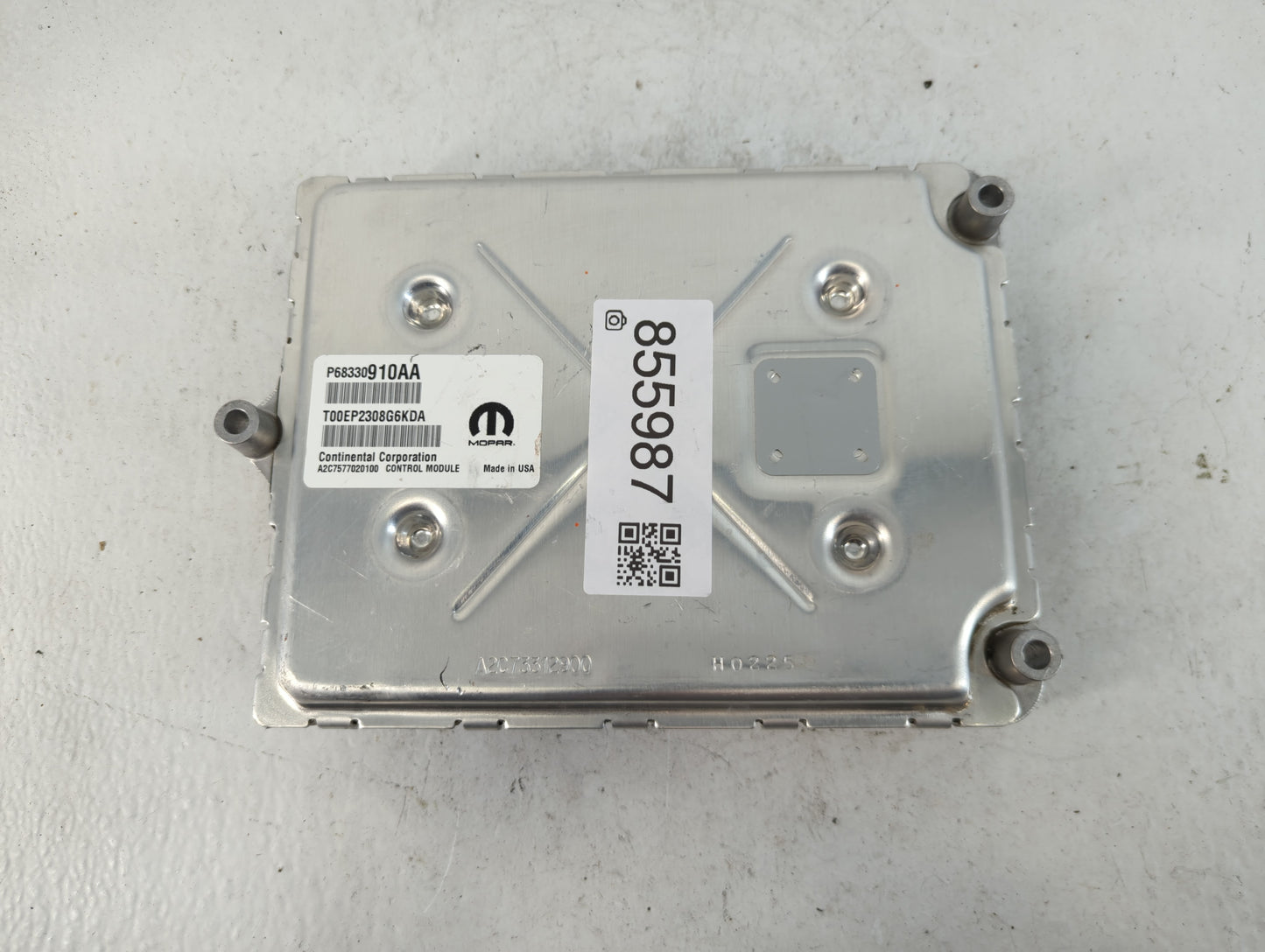 2018-2019 Chrysler Pacifica PCM Engine Control Computer ECU ECM PCU OEM P/N:P68330910AA Fits Fits 2018 2019 2020 OEM Used Auto Parts - Oemusedautoparts1.com