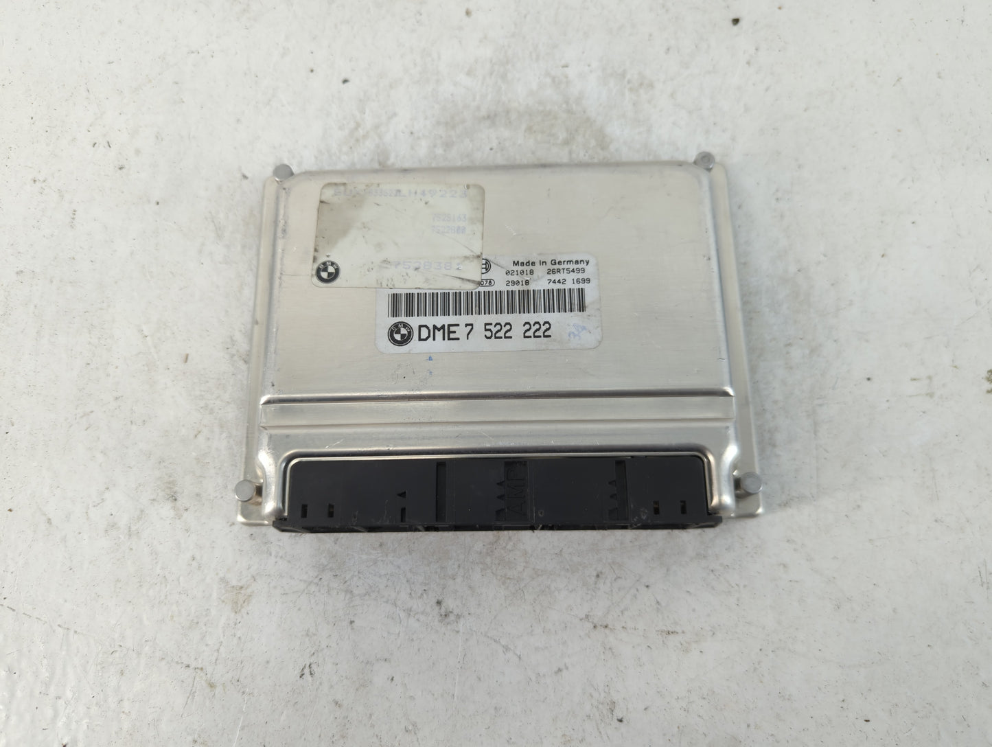 2003 Bmw X5 PCM Engine Control Computer ECU ECM PCU OEM P/N:DME7 7 522 222 26RT5499, 021018 Fits OEM Used Auto Parts - Oemusedautoparts1.com
