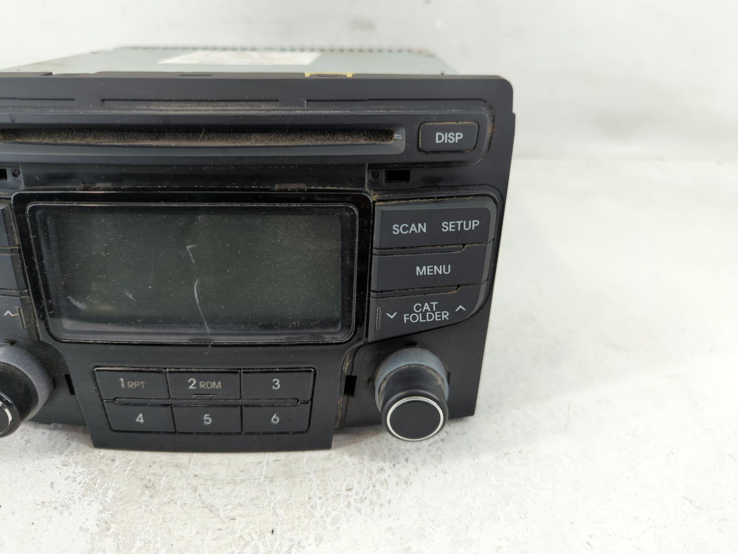 2012-2014 Hyundai Sonata Radio AM FM Cd Player Receiver Replacement P/N:96180-3Q700 Fits Fits 2012 2013 2014 OEM Used Auto Parts - Oemusedautoparts1.com