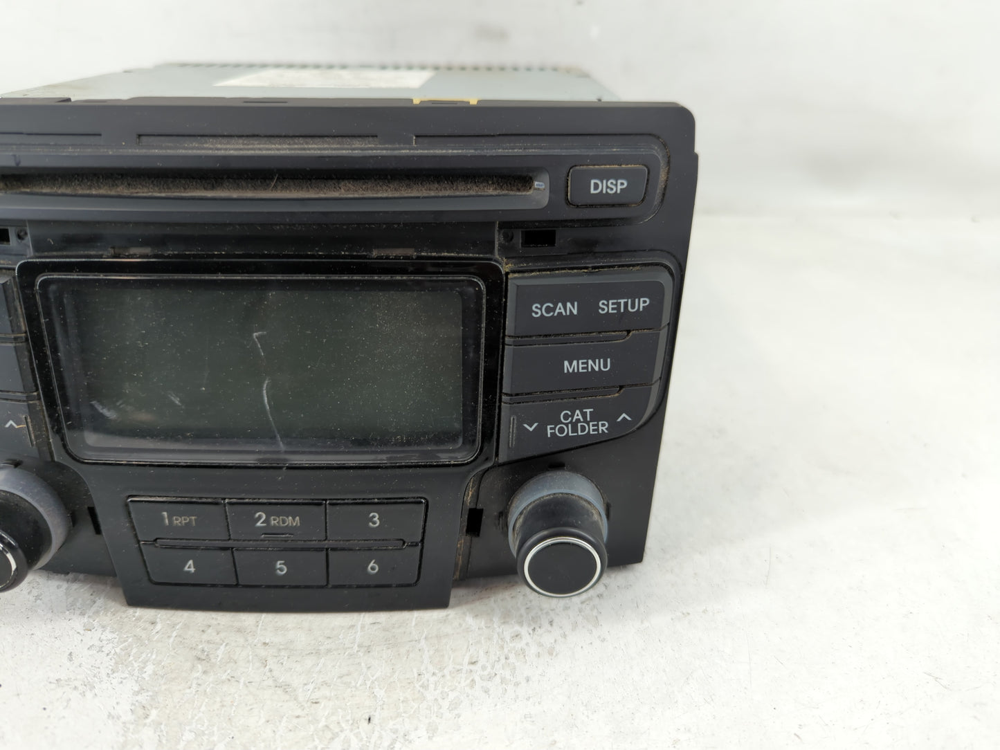 2012-2014 Hyundai Sonata Radio AM FM Cd Player Receiver Replacement P/N:96180-3Q700 Fits Fits 2012 2013 2014 OEM Used Auto Parts - Oemusedautoparts1.com