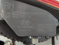 2011-2013 Hyundai Elantra Tail Light Assembly Driver Left OEM P/N:92404-3Y Fits Fits 2011 2012 2013 OEM Used Auto Parts - Oemusedautoparts1.com