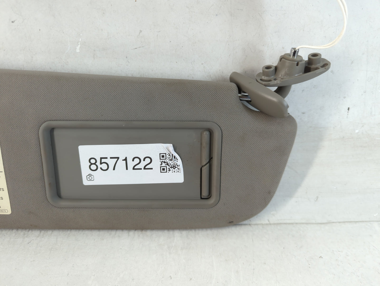 2000-2010 Audi A8 Sun Visor Shade Replacement Passenger Right Mirror Fits OEM Used Auto Parts - Oemusedautoparts1.com