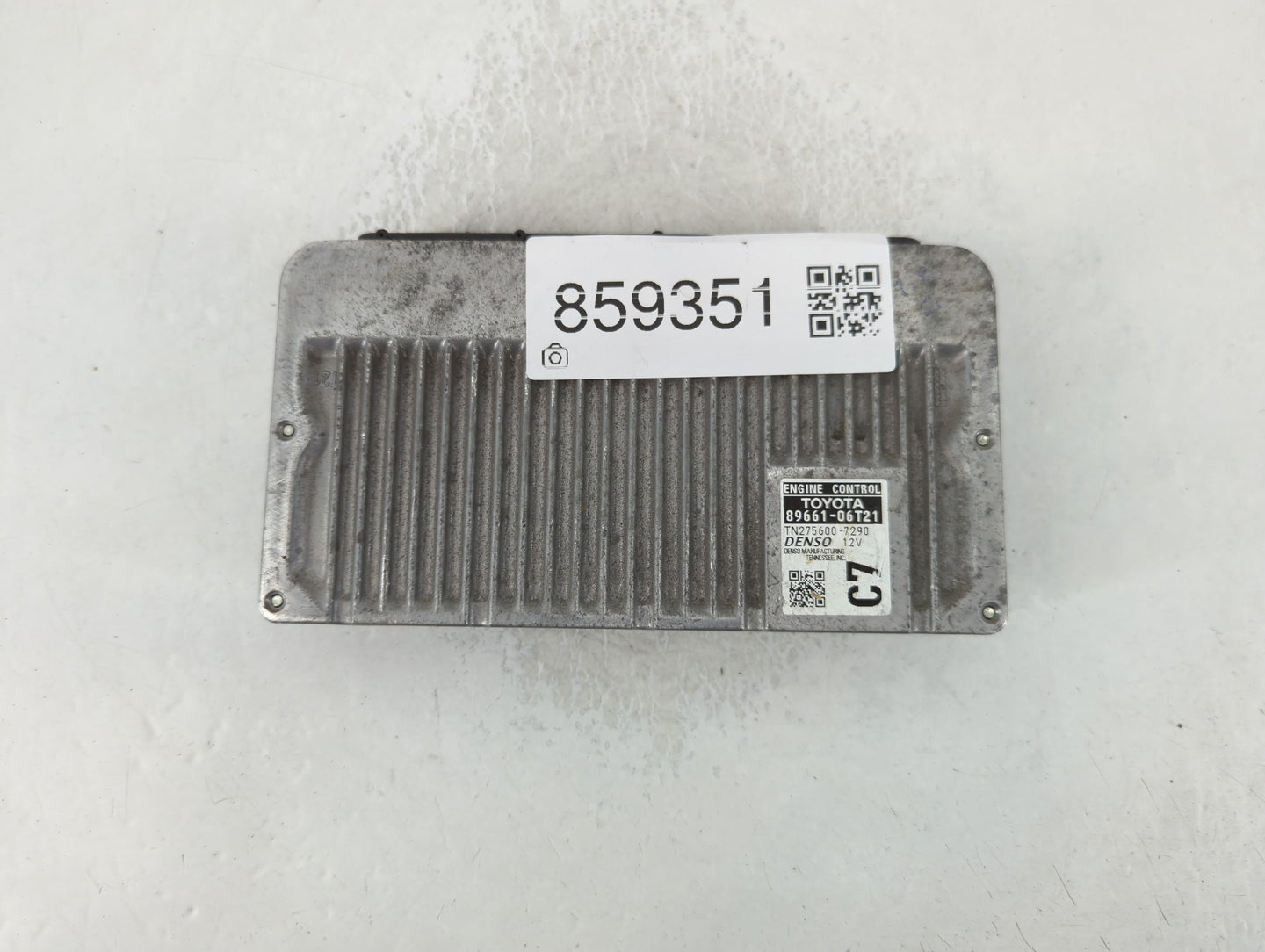 2015 Toyota Camry PCM Engine Control Computer ECU ECM PCU OEM P/N:TN275600-7290 89661-06T21 Fits OEM Used Auto Parts - Oemusedautoparts1.com