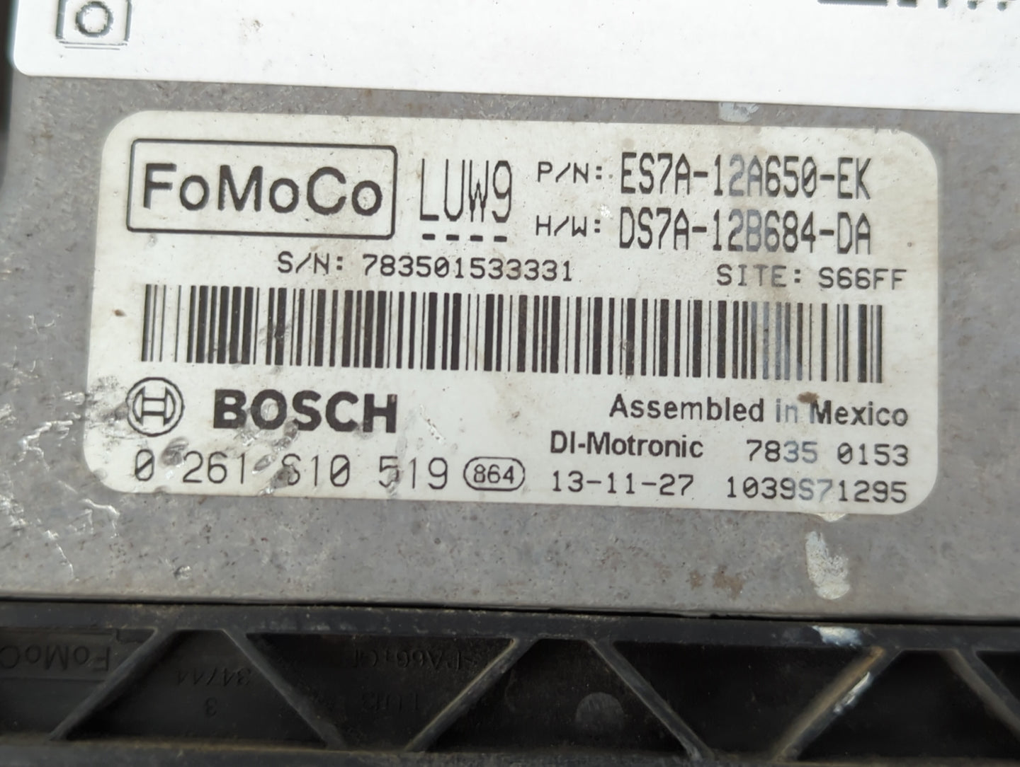 2014-2016 Ford Fusion PCM Engine Control Computer ECU ECM PCU OEM P/N:DS7A-12B684-DA ES7A-12A650-EK Fits Fits 2014 2015 2016 OEM Used Auto Parts - Oemusedautoparts1.com