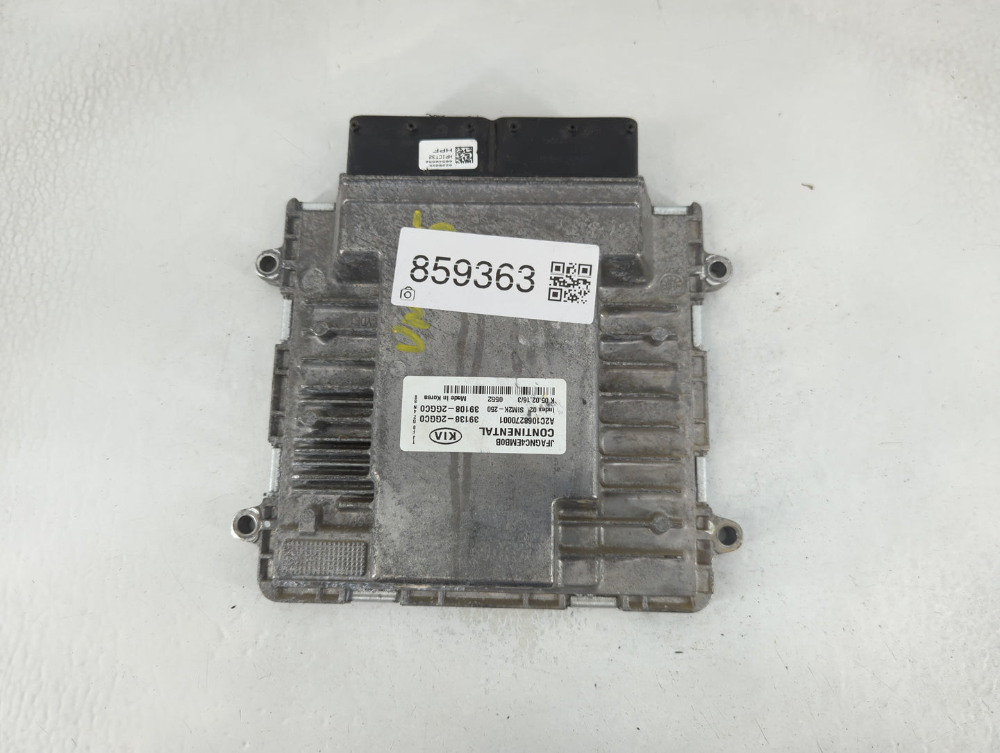2016-2018 Kia Optima PCM Engine Control Computer ECU ECM PCU OEM P/N:39138-2GGC0 39108-2GGC0 Fits Fits 2016 2017 2018 OEM Used Auto Parts - Oemusedautoparts1.com