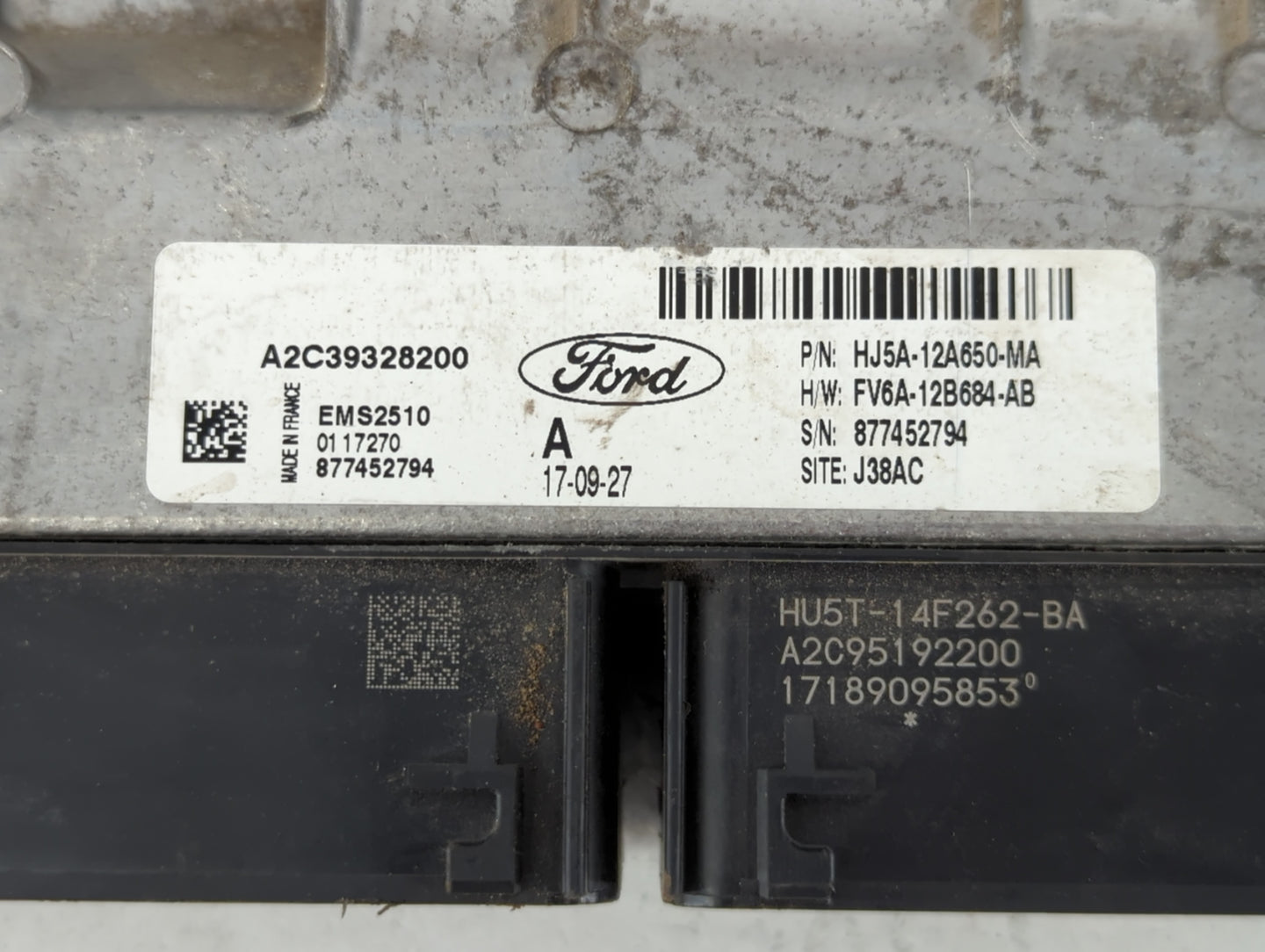2017-2019 Ford Escape PCM Engine Control Computer ECU ECM PCU OEM P/N:A2C39328200 HJ5A-12A650-MA Fits Fits 2017 2018 2019 OEM Used Auto Parts - Oemusedautoparts1.com