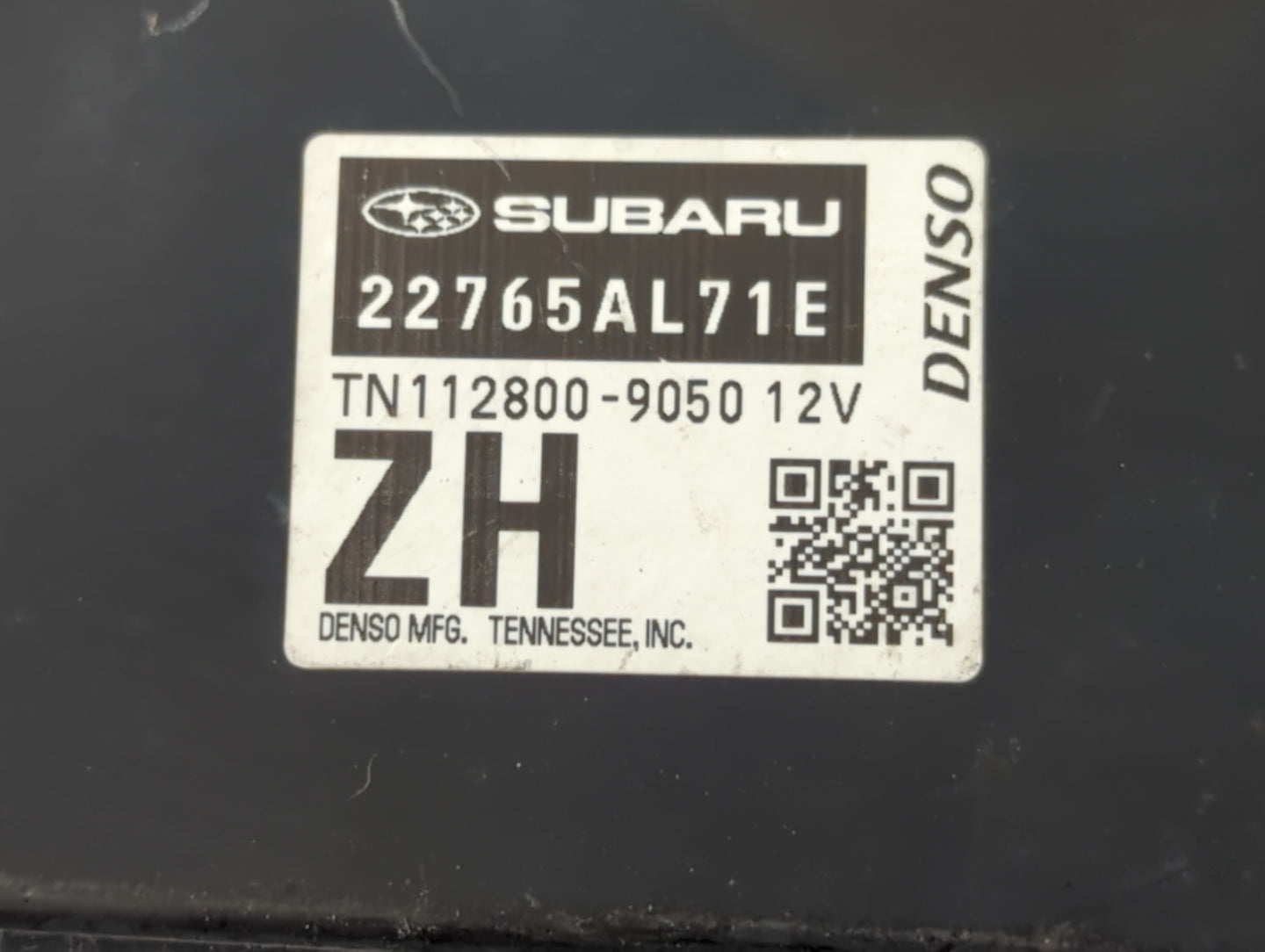 2017-2018 Subaru Impreza PCM Engine Control Computer ECU ECM PCU OEM P/N:TN112800-9050 12V 22765AL71E Fits Fits 2017 2018 OEM Used Auto Parts - Oemusedautoparts1.com