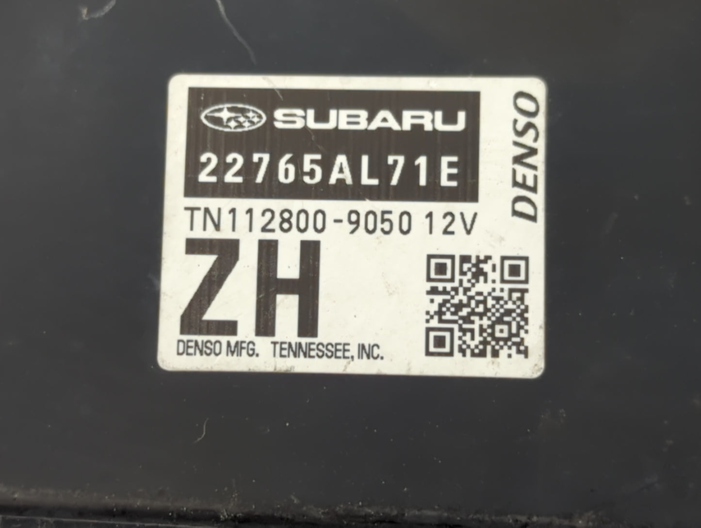 2017-2018 Subaru Impreza PCM Engine Control Computer ECU ECM PCU OEM P/N:TN112800-9050 12V 22765AL71E Fits Fits 2017 2018 OEM Used Auto Parts - Oemusedautoparts1.com