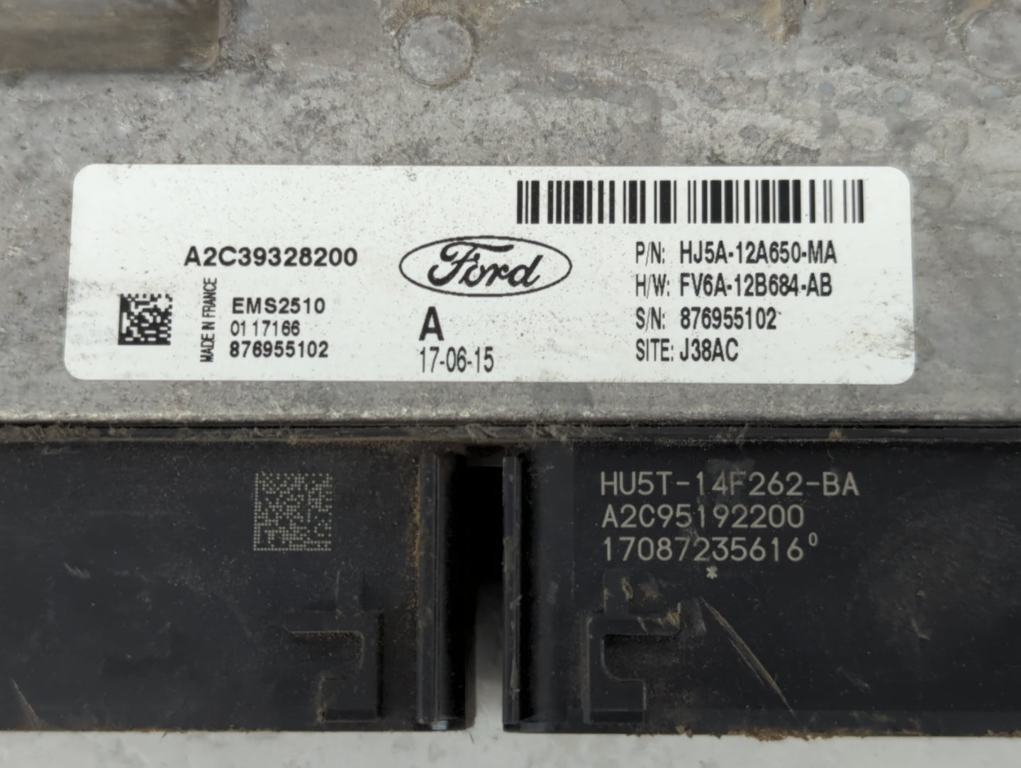 2017-2019 Ford Escape PCM Engine Control Computer ECU ECM PCU OEM P/N:A2C39328200 HJ5A-12A650-MA Fits Fits 2017 2018 2019 OEM Used Auto Parts - Oemusedautoparts1.com